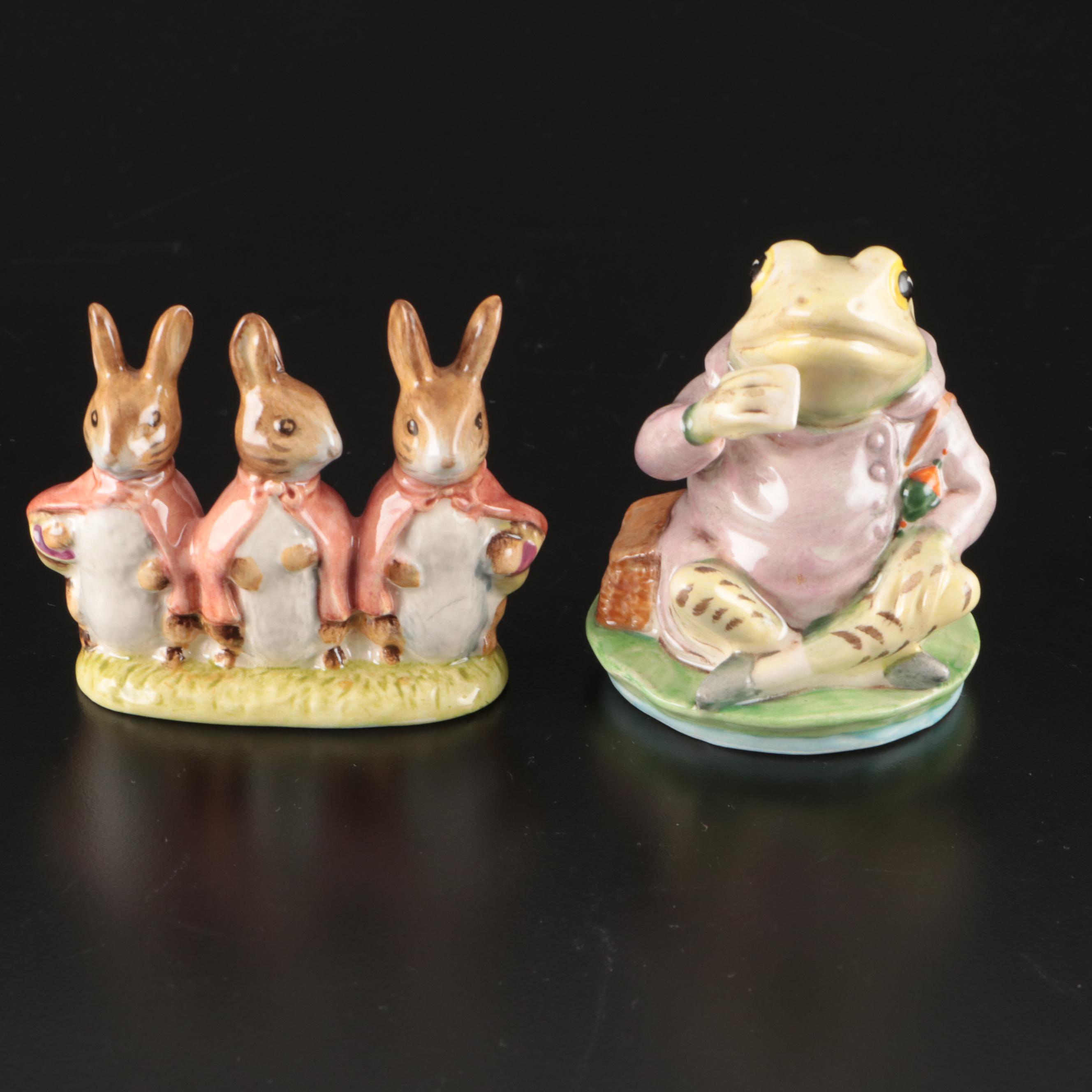Beatrix Potter Ceramic "Peter Rabbit" and Other Animal Figures