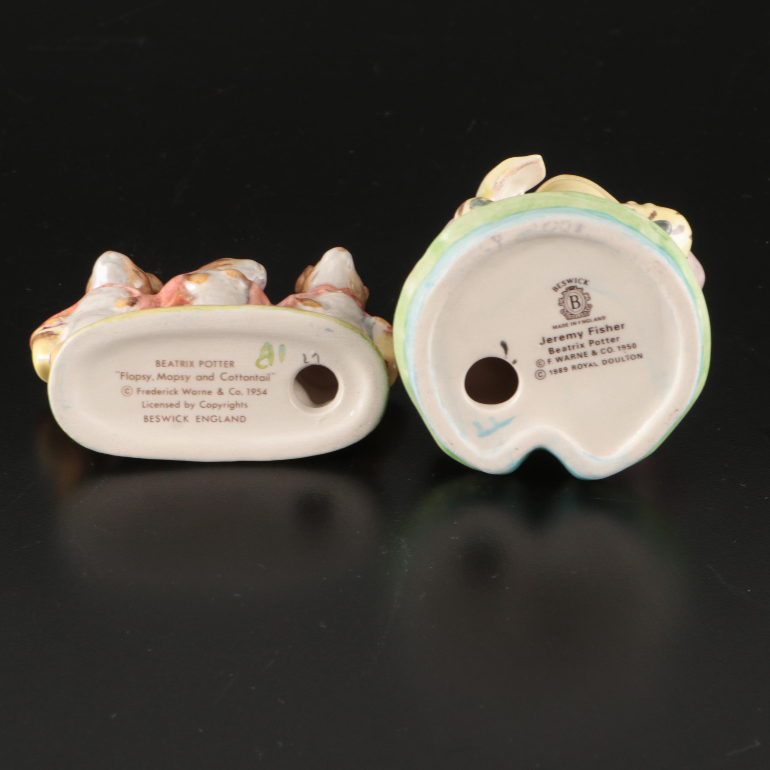 Beatrix Potter Ceramic "Peter Rabbit" and Other Animal Figures