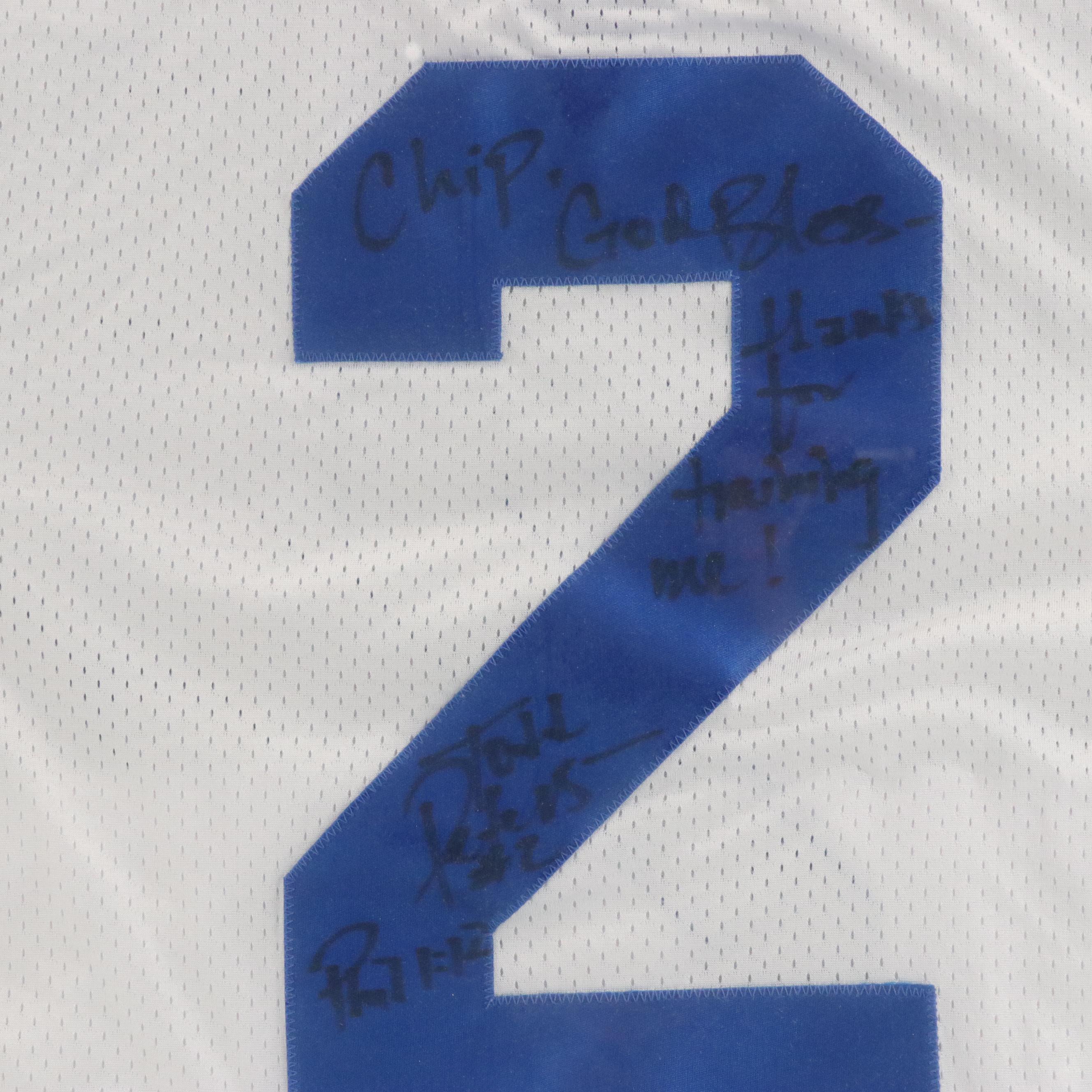 Signed Todd Peterson Seattle Seahawks NFL Game Jersey in Frame