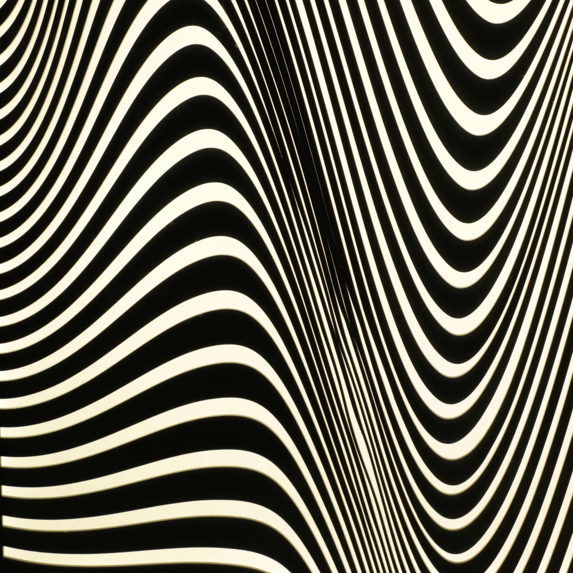 "Demi-Moire" LED Light Panel Art Signed and Dated Dondo, 2024