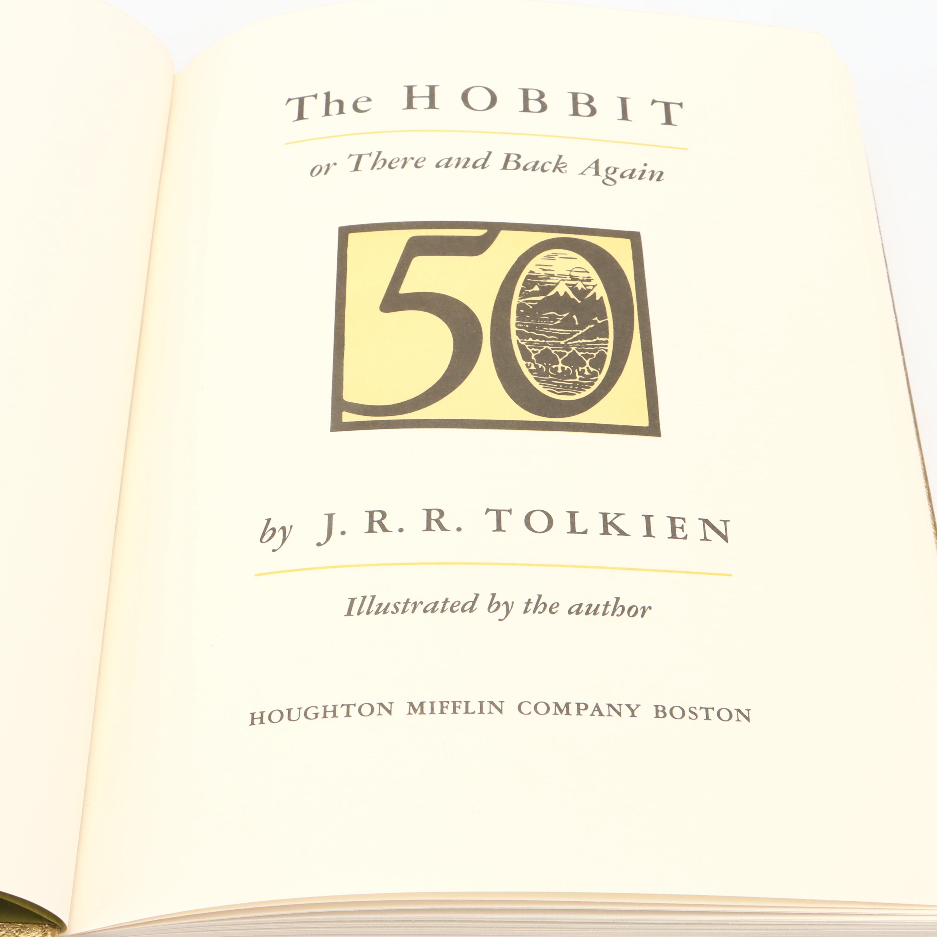 50th Anniversary Edition "The Hobbit" by J. R. R. Tolkien, 1987