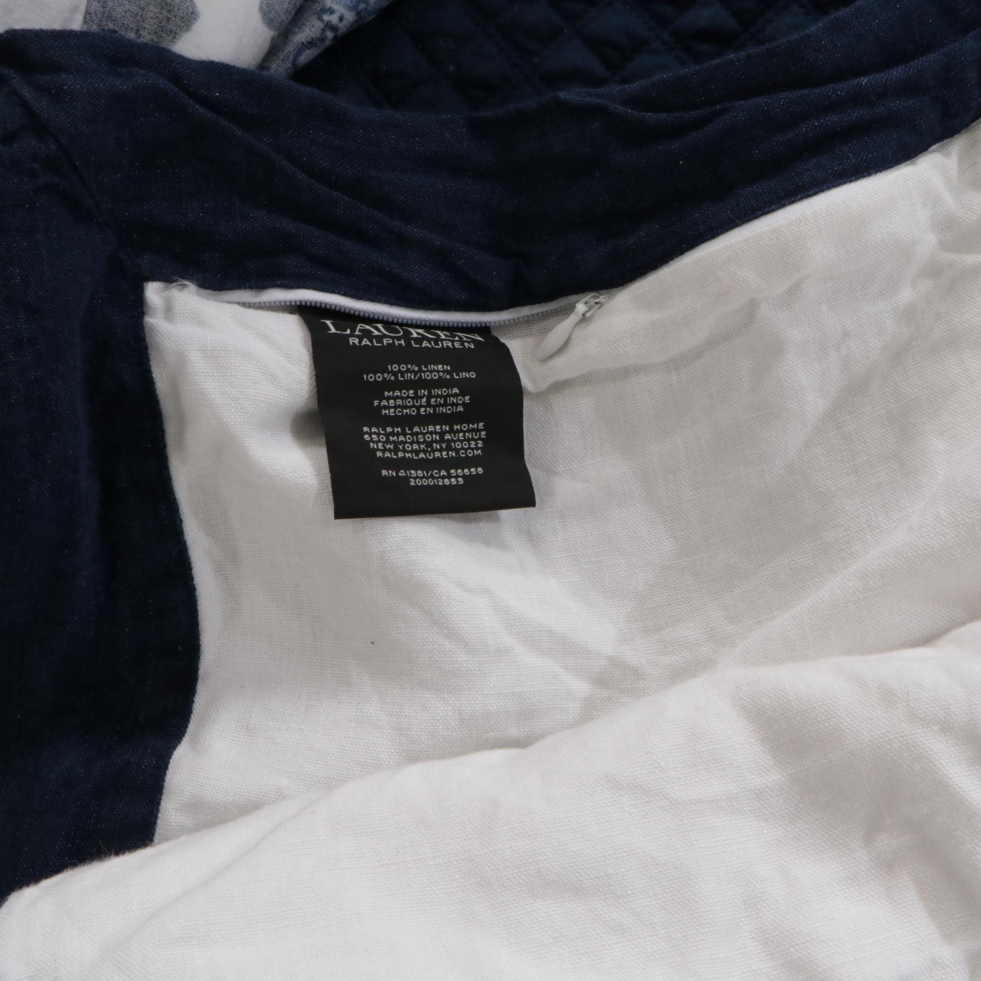 Ralph Lauren Home Cotton Quilted Coverlet, Printed Linen Duvet Cover, Bedding