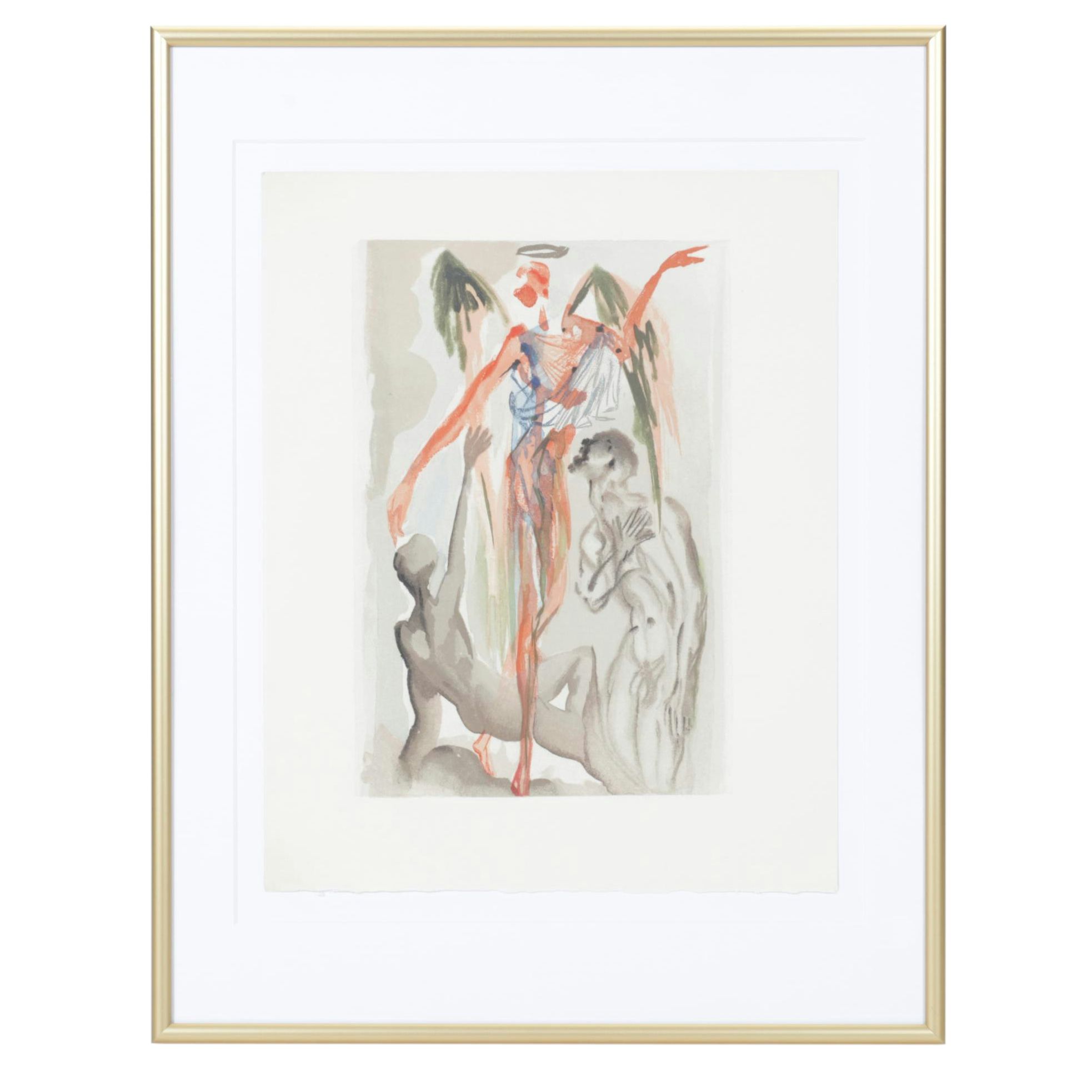 Salvador Dalí Wood Engraving "Le Confession de Dante," 1960-1964