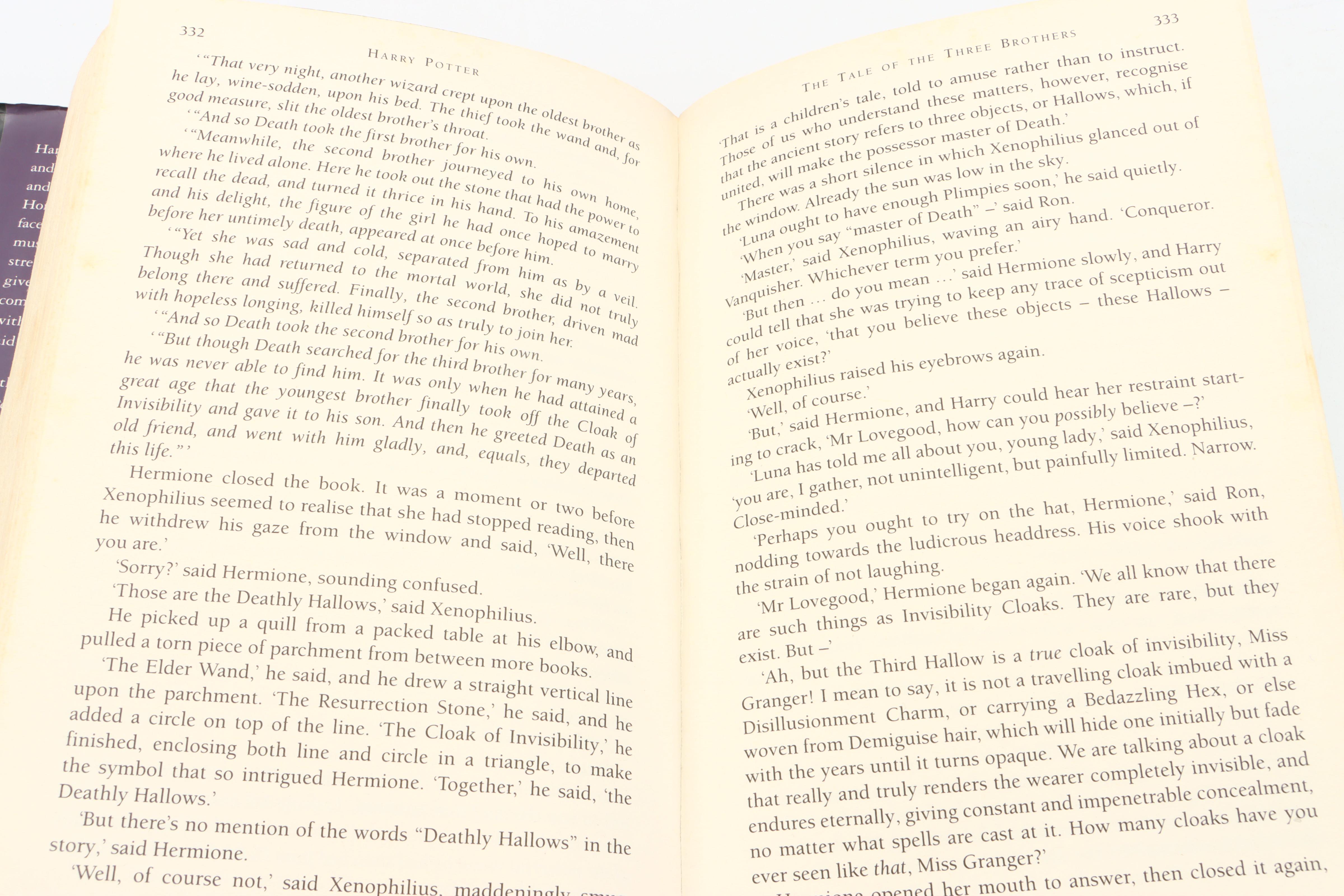 First UK Edition "Harry Potter and the Deathly Hallows" by J. K. Rowling, 2007