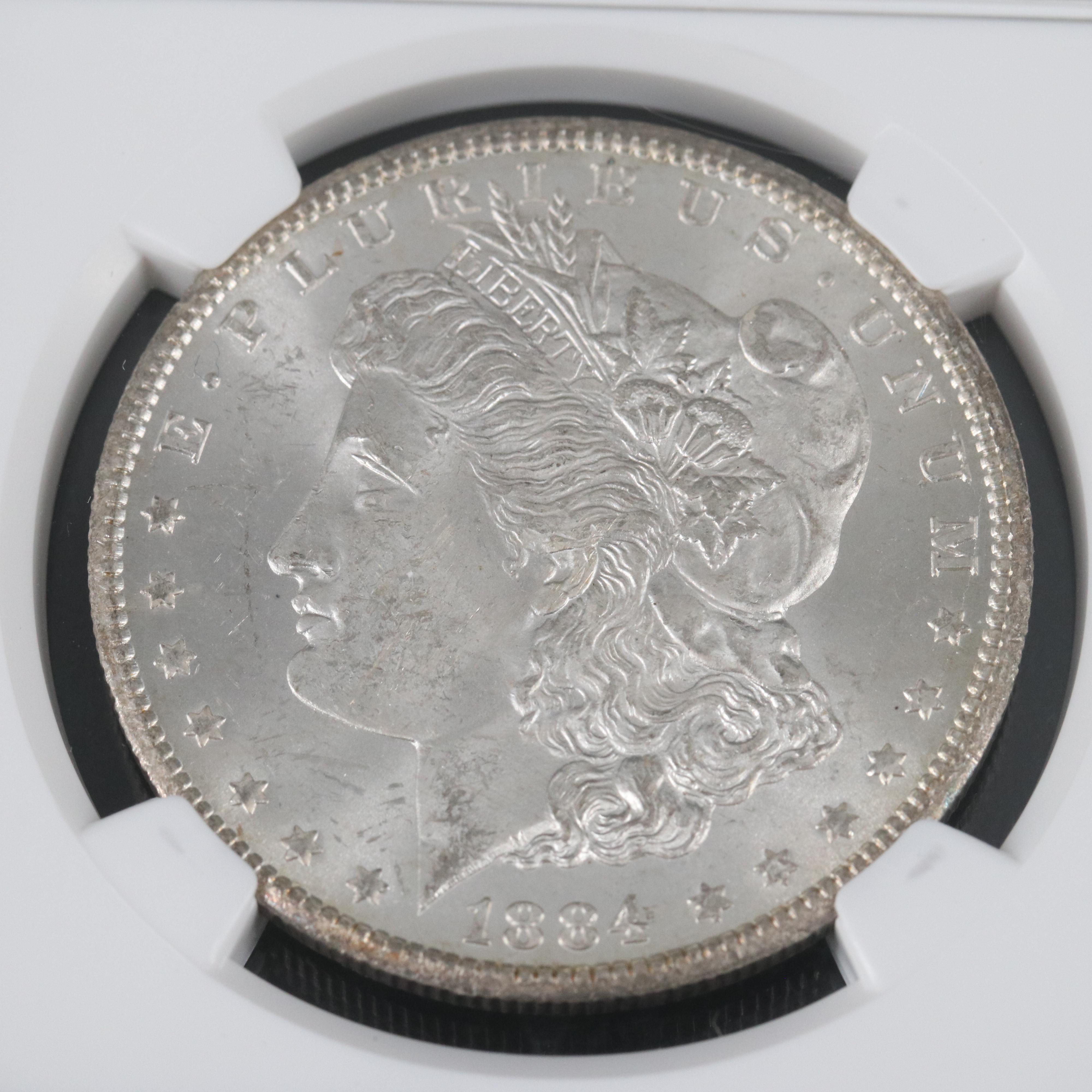 NGC MS62 1884-CC Morgan Silver Dollar