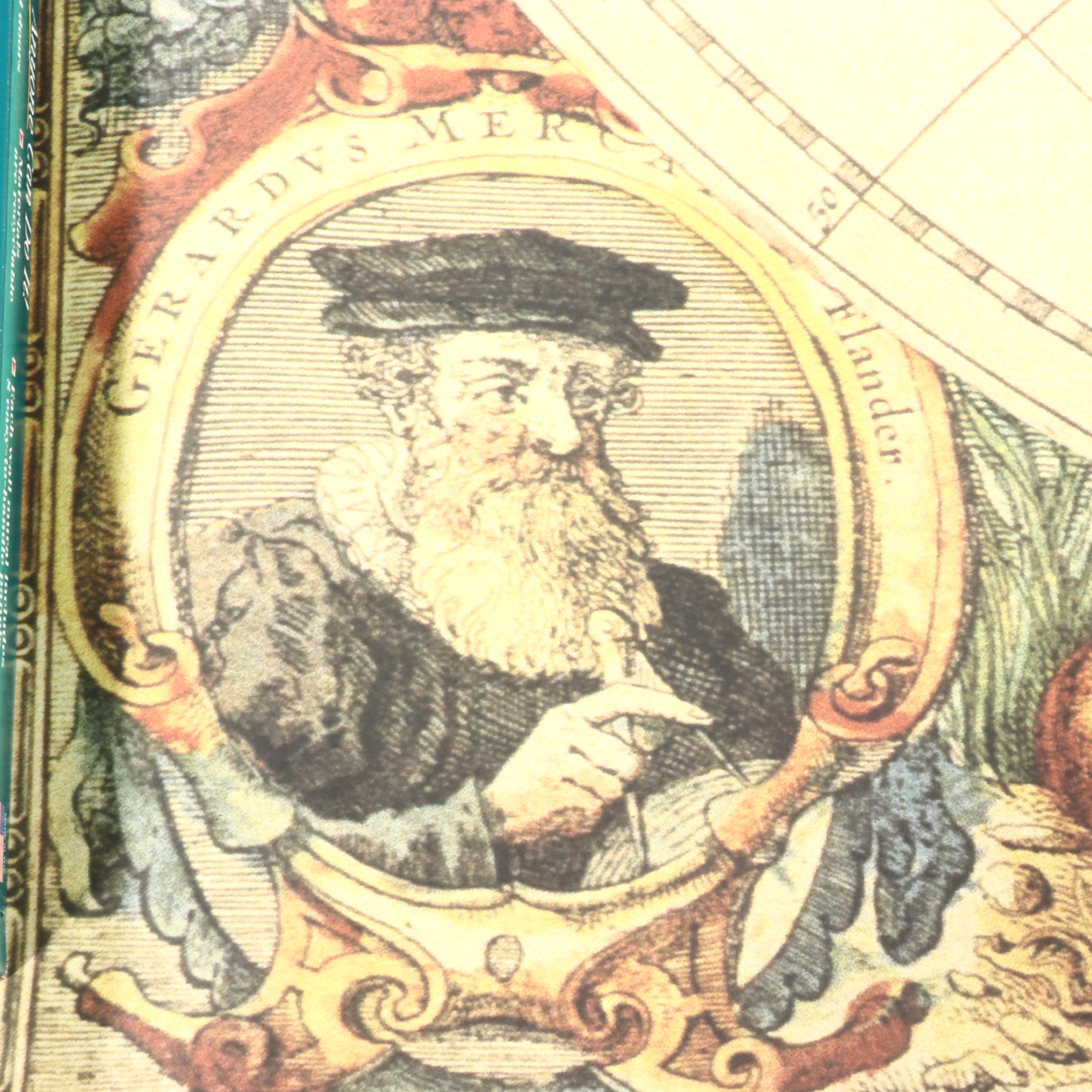 Environmental Graphics "Antique World Map" Wall Mural