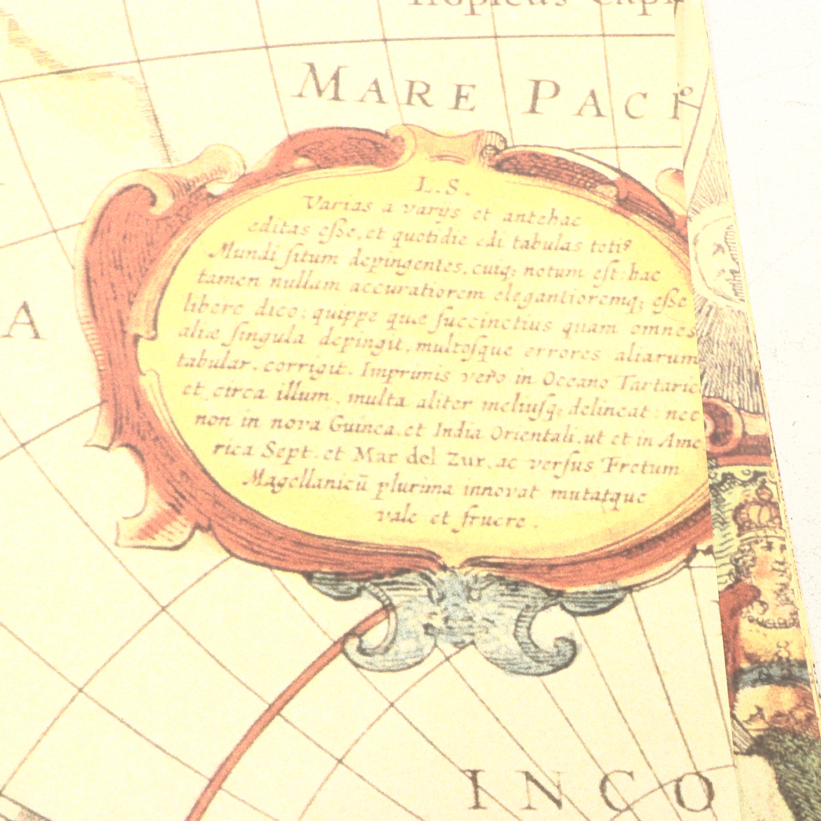 Environmental Graphics "Antique World Map" Wall Mural