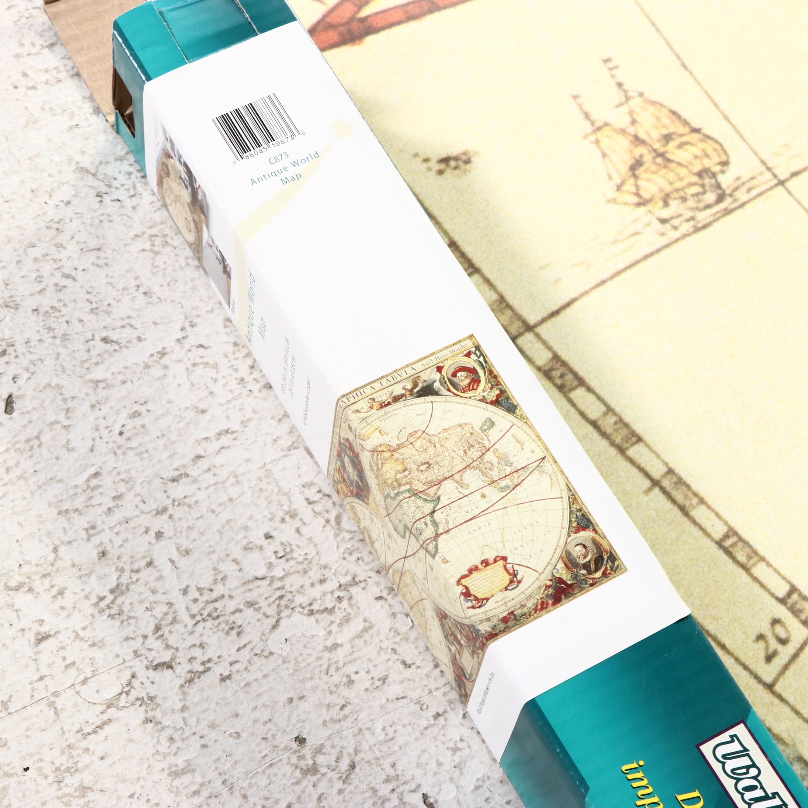 Environmental Graphics "Antique World Map" Wall Mural