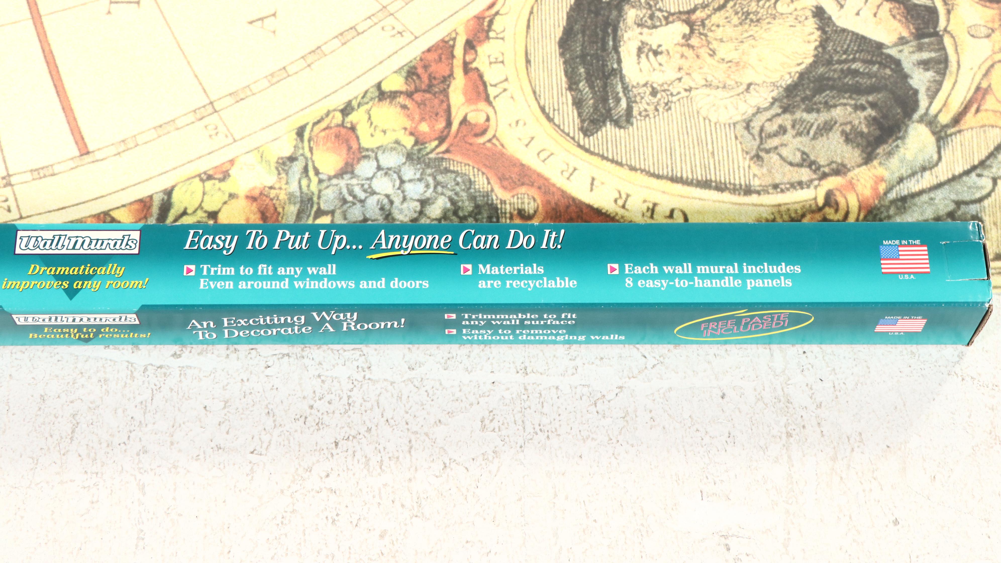 Environmental Graphics "Antique World Map" Wall Mural