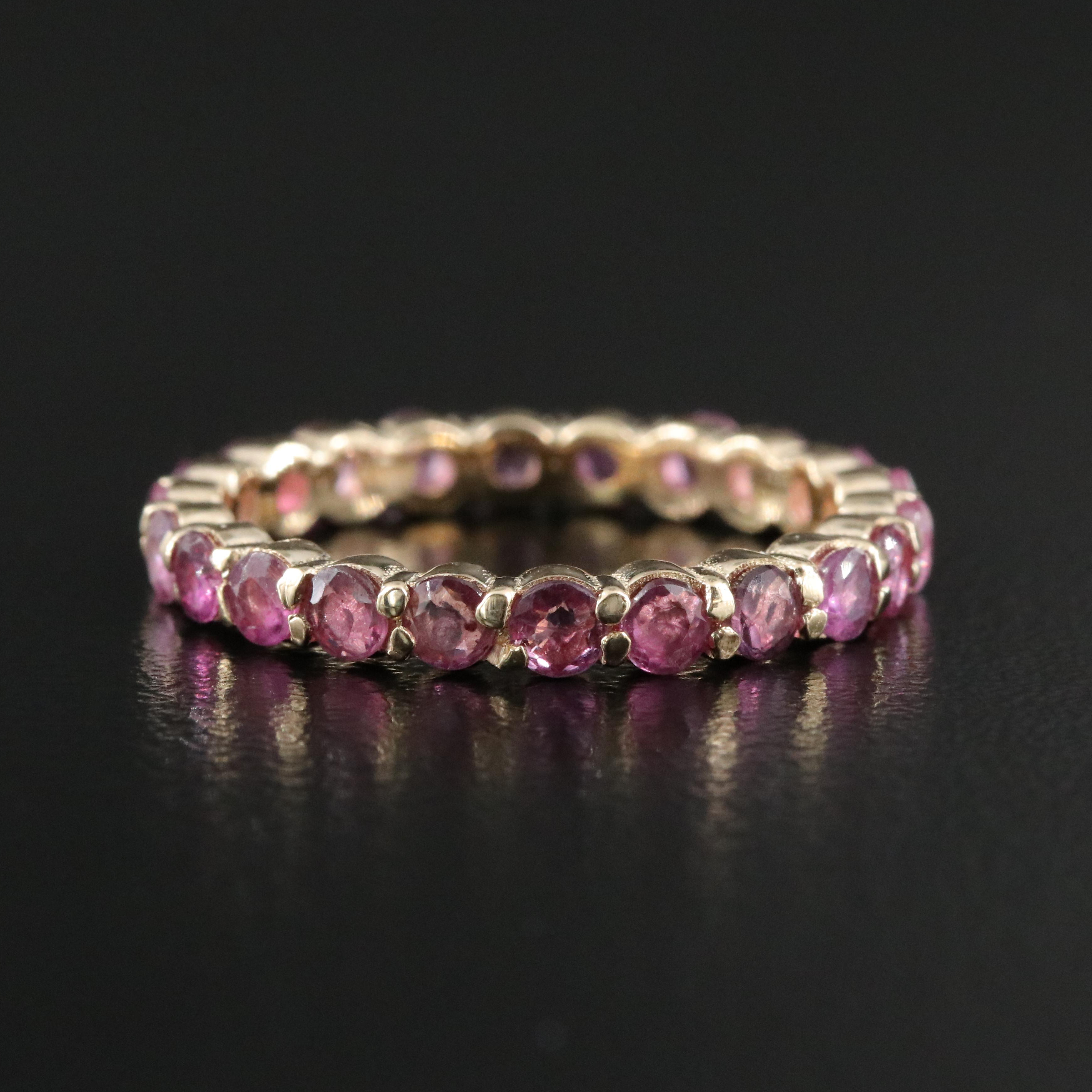 14K Ruby Eternity Ring