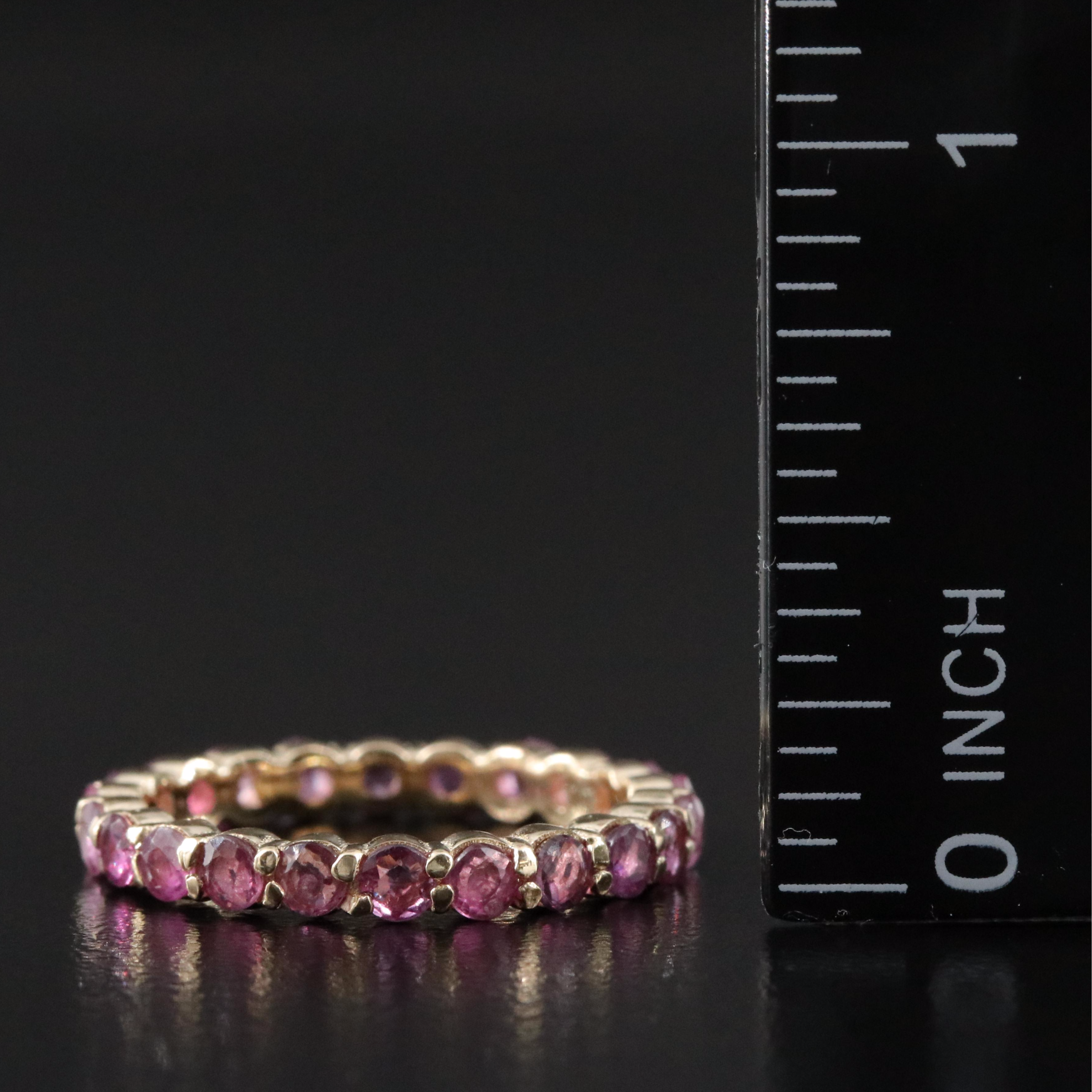 14K Ruby Eternity Ring