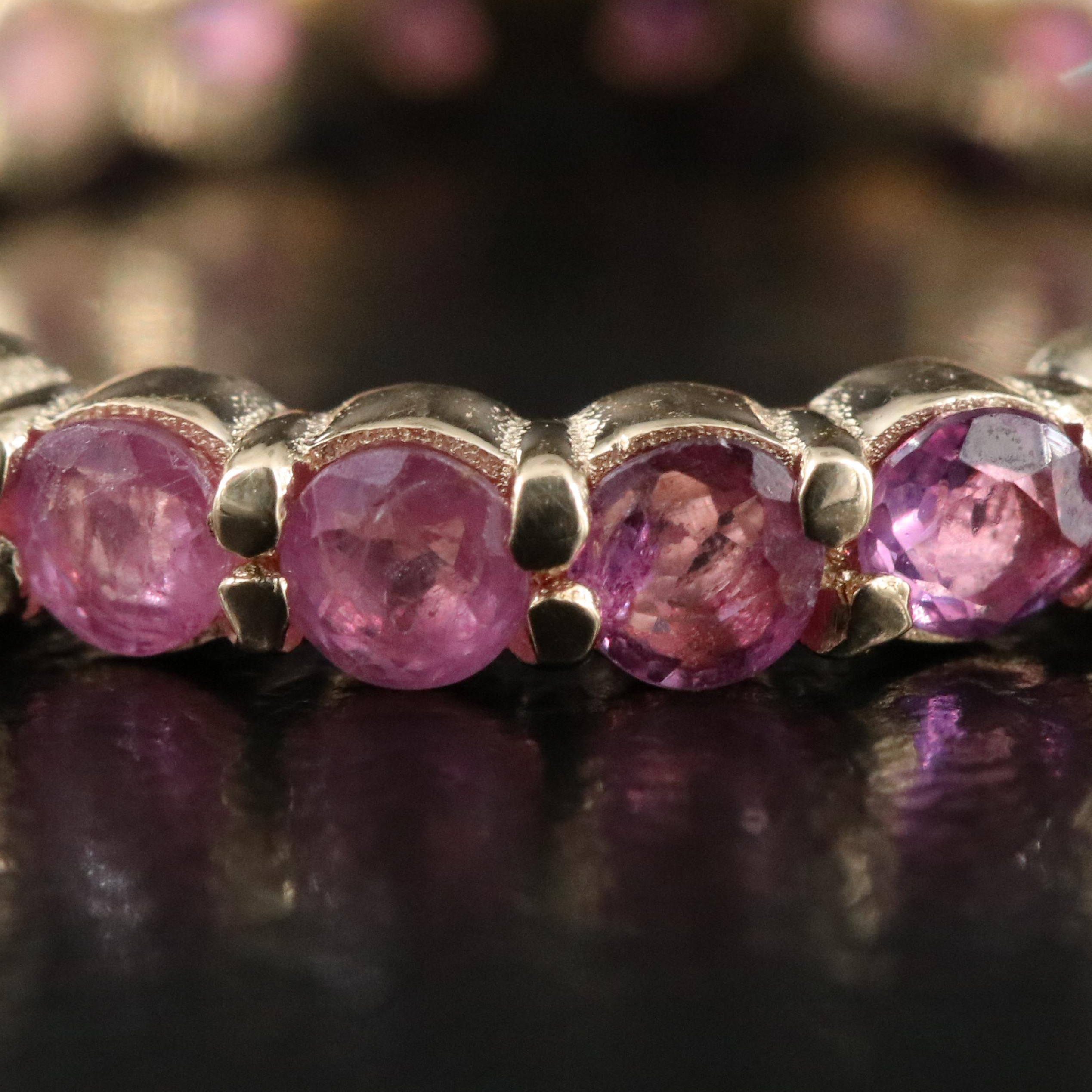 14K Ruby Eternity Ring