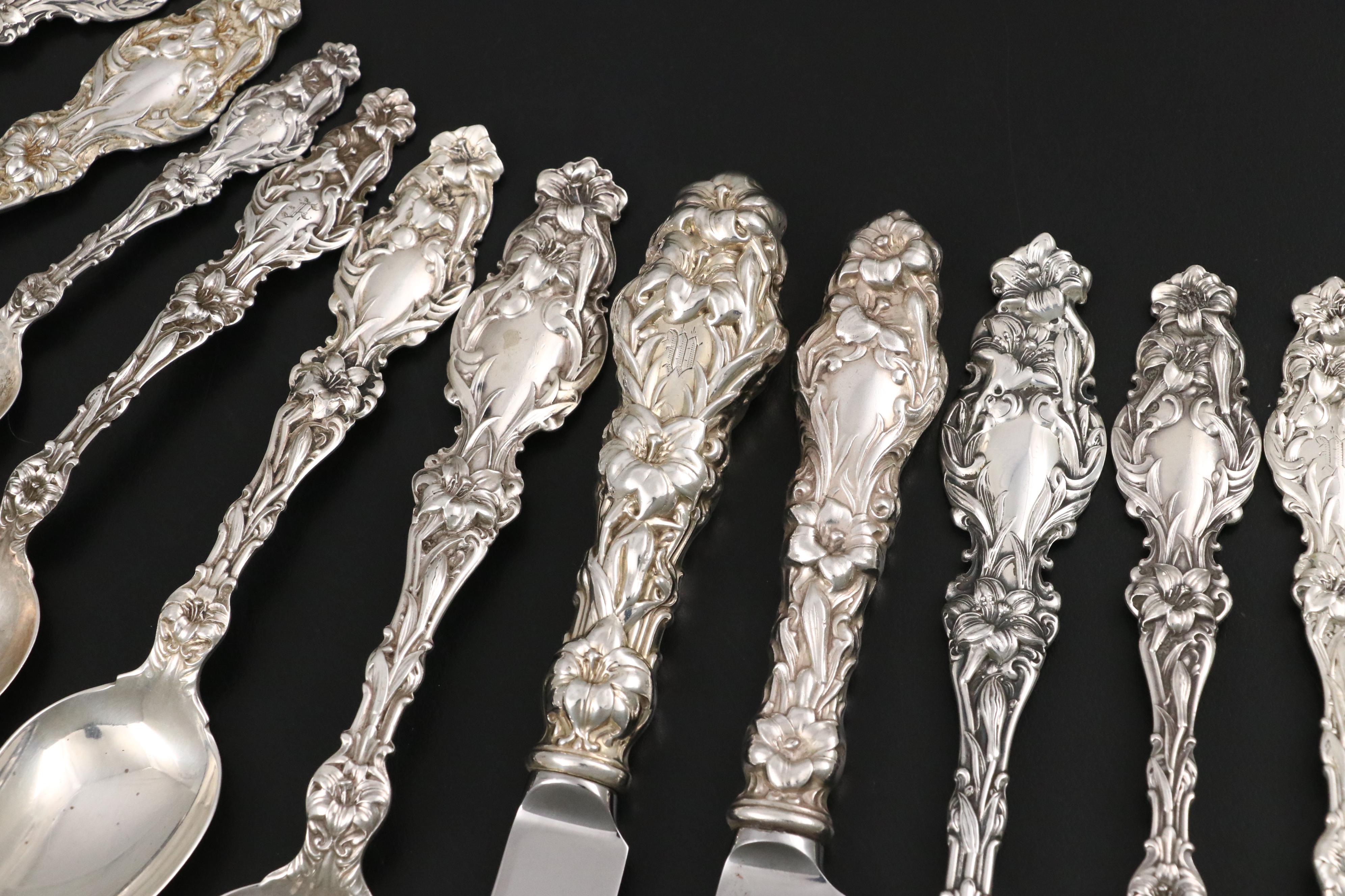 Gorham "Lily" with Other Sterling Silver Flatware, 20th Century