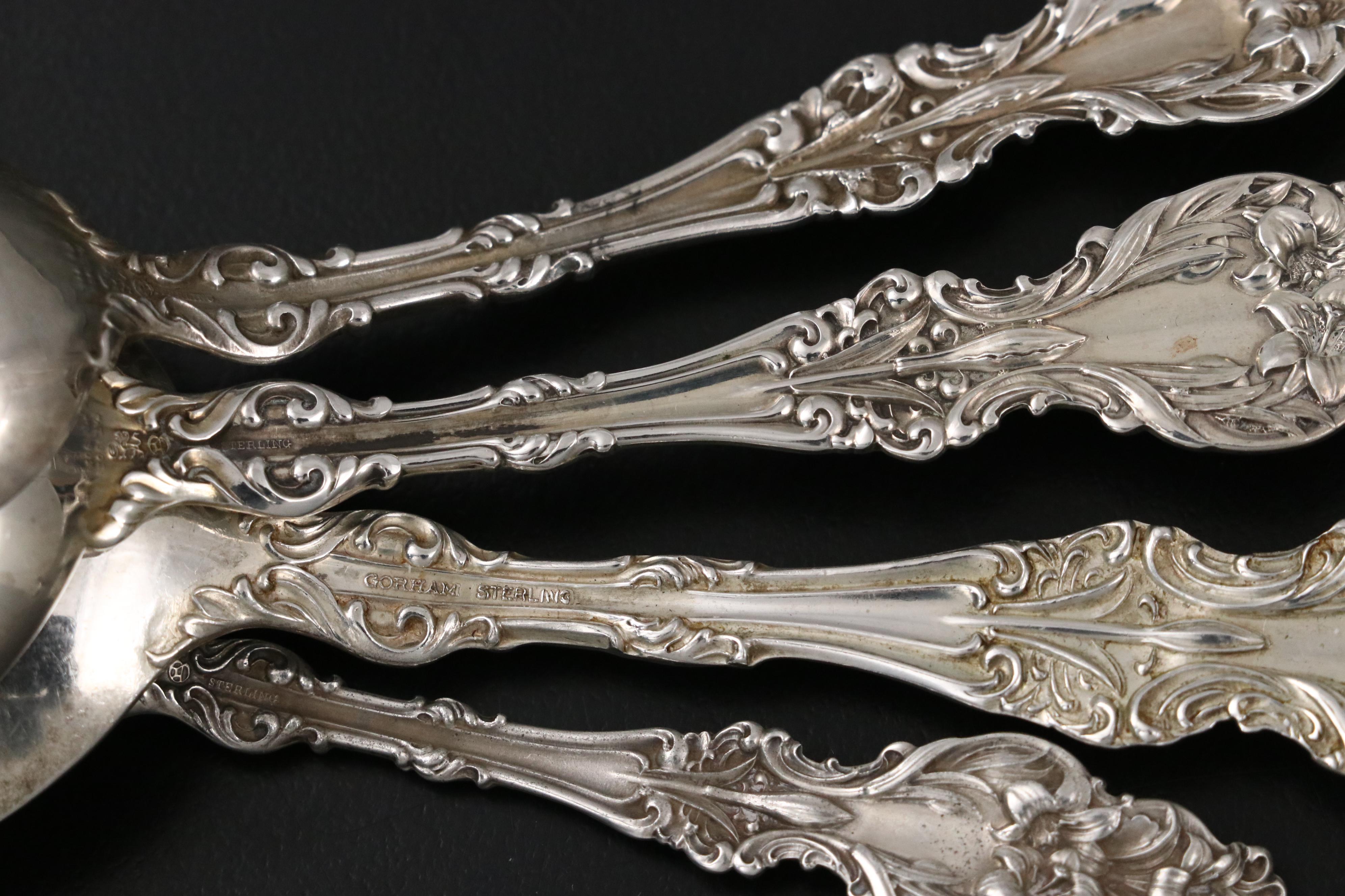 Gorham "Lily" with Other Sterling Silver Flatware, 20th Century