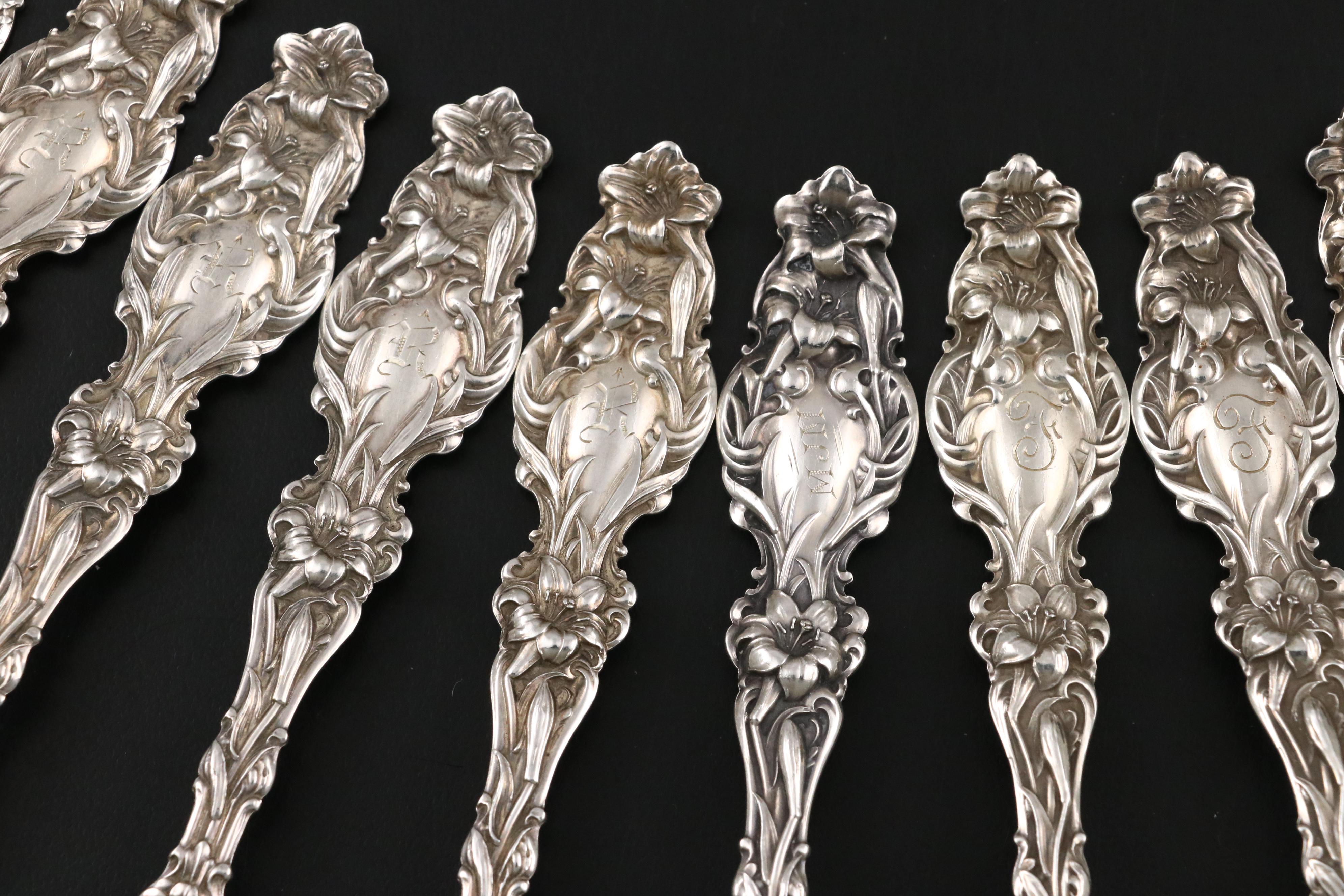 Gorham "Lily" with Other Sterling Silver Flatware, 20th Century