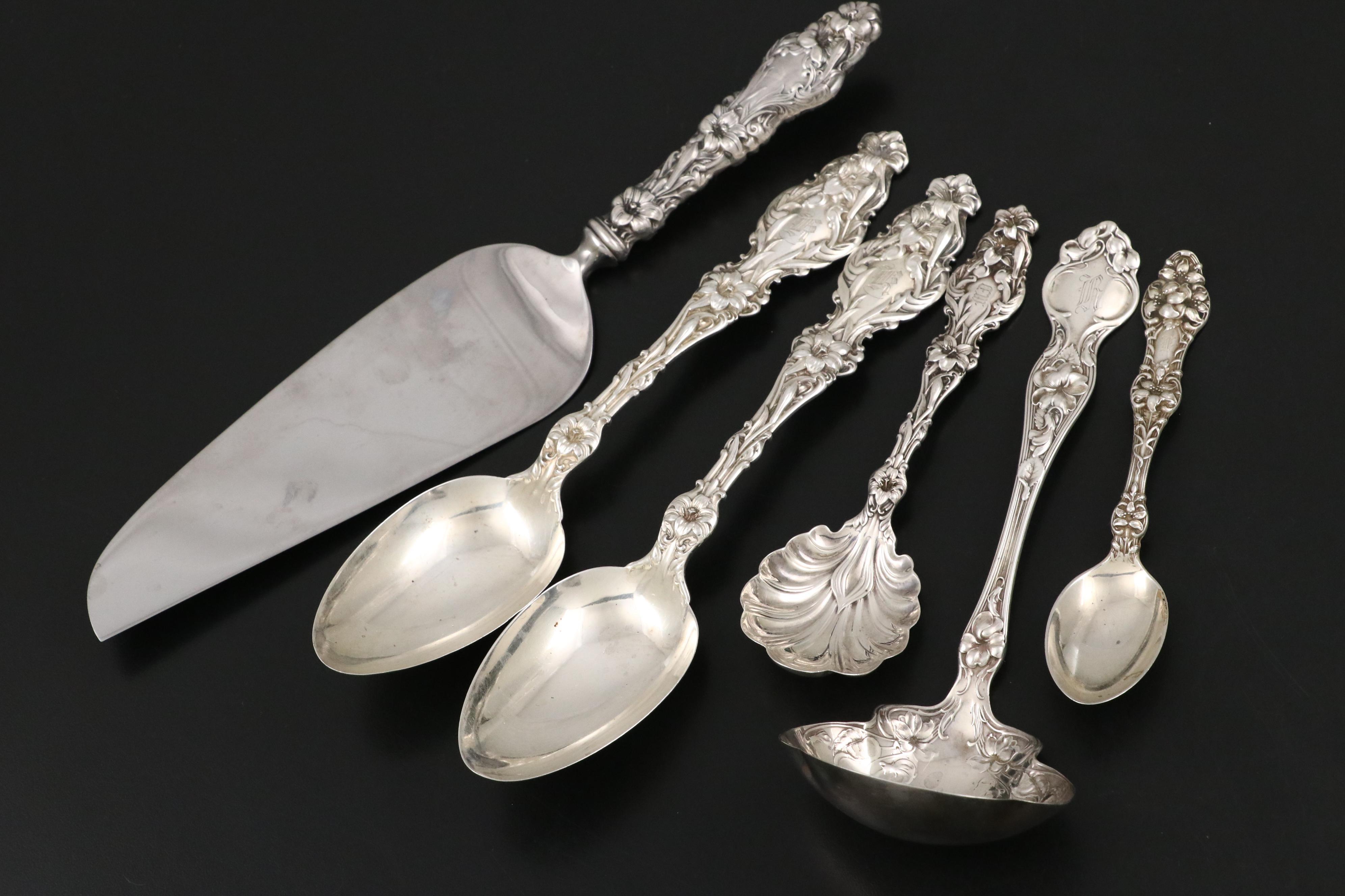Gorham "Lily" with Other Sterling Silver Flatware, 20th Century