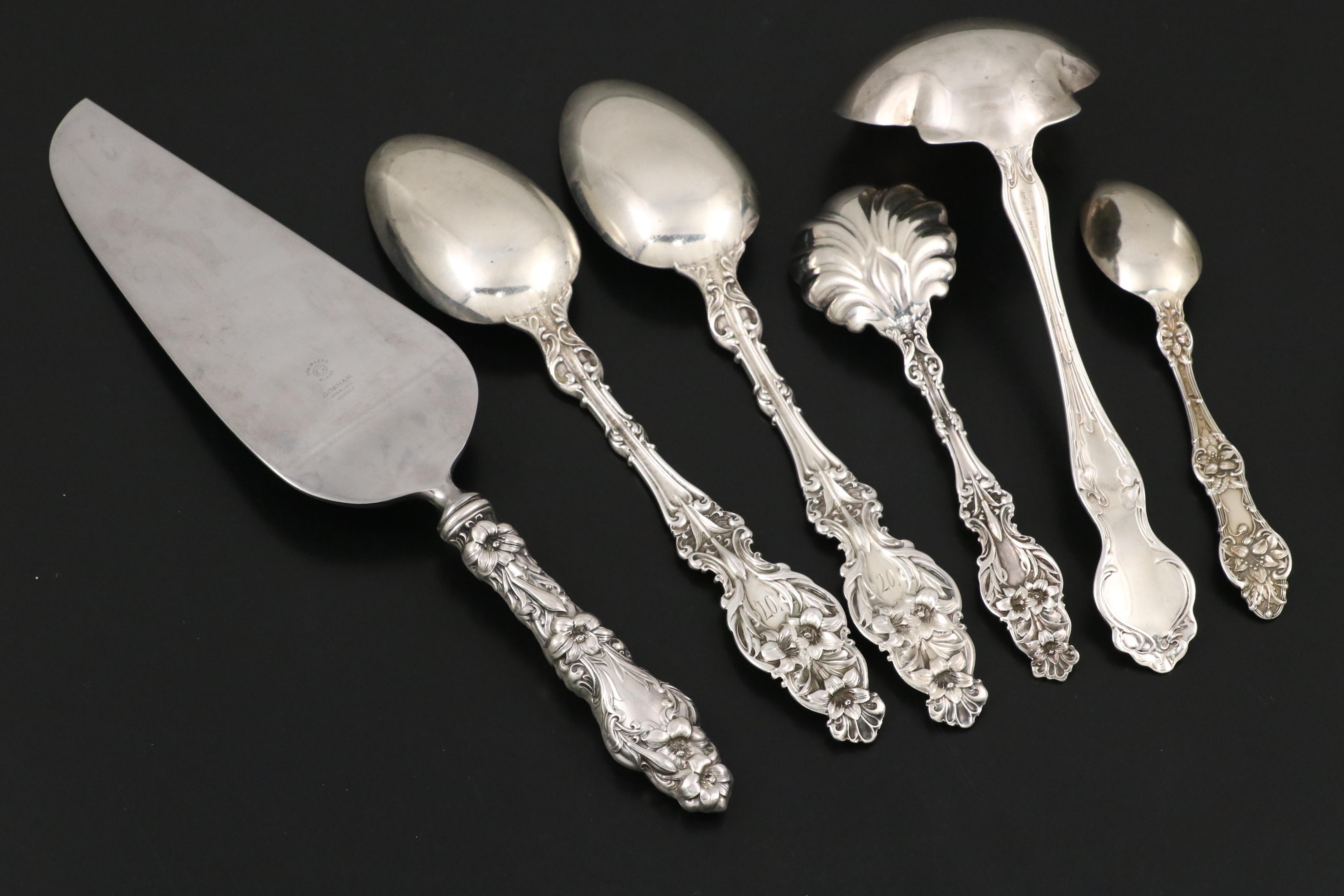 Gorham "Lily" with Other Sterling Silver Flatware, 20th Century