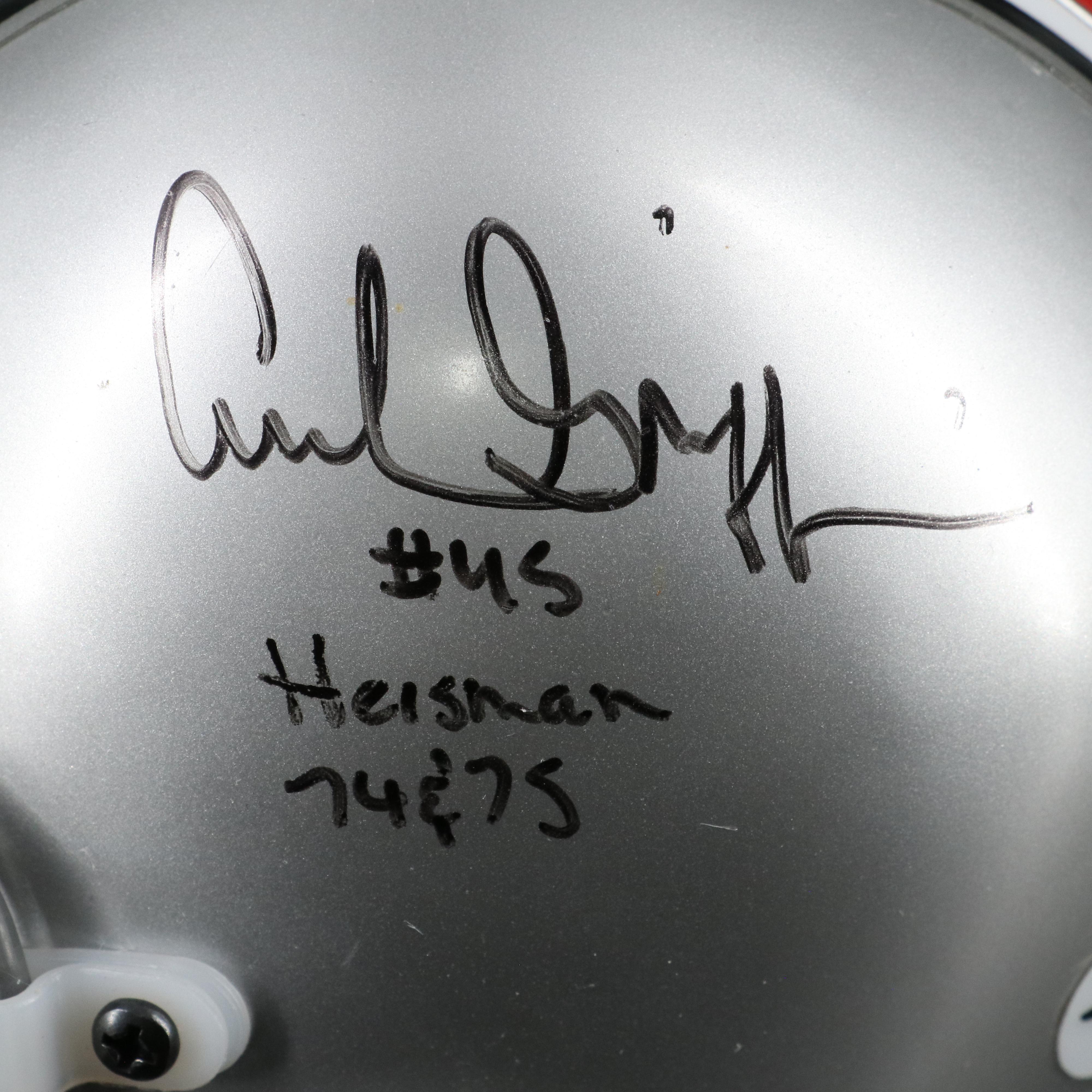 Archie Griffin Signed Ohio State Buckeyes Mini Helmet and Titleist Golf Ball