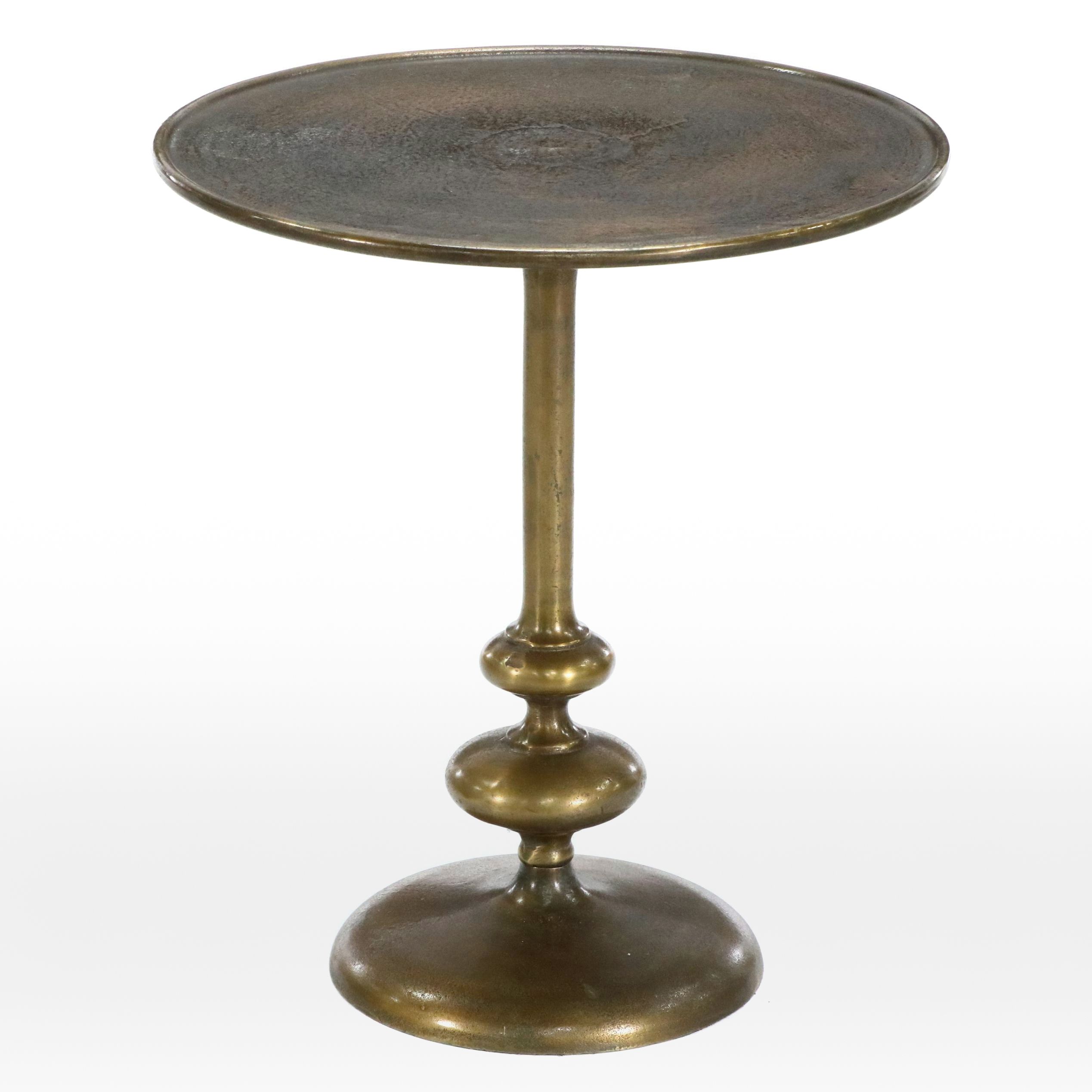 Cyan Design Indian Brass Pedestal Table