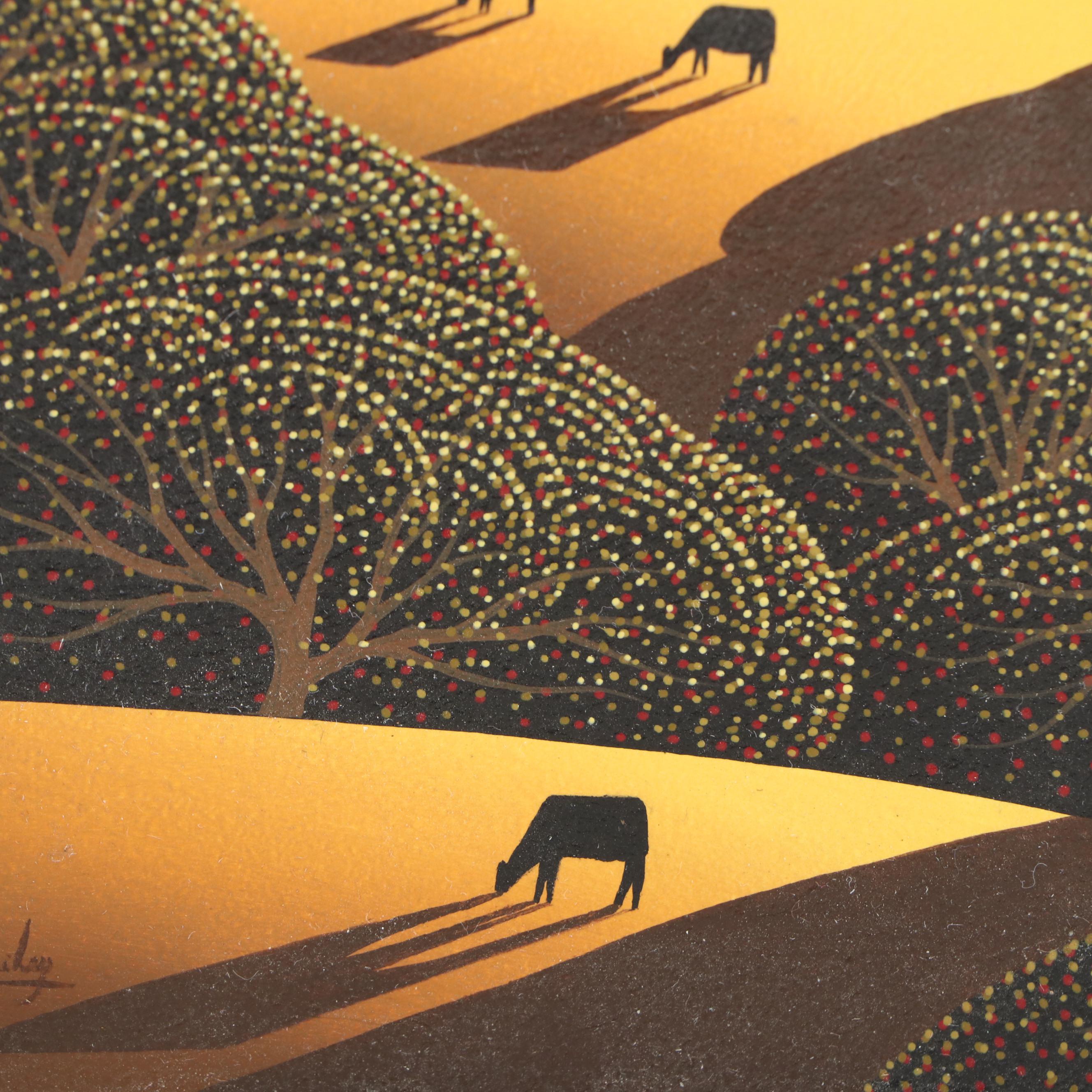 Clifford T. Bailey Abstract Landscape Oil Painting