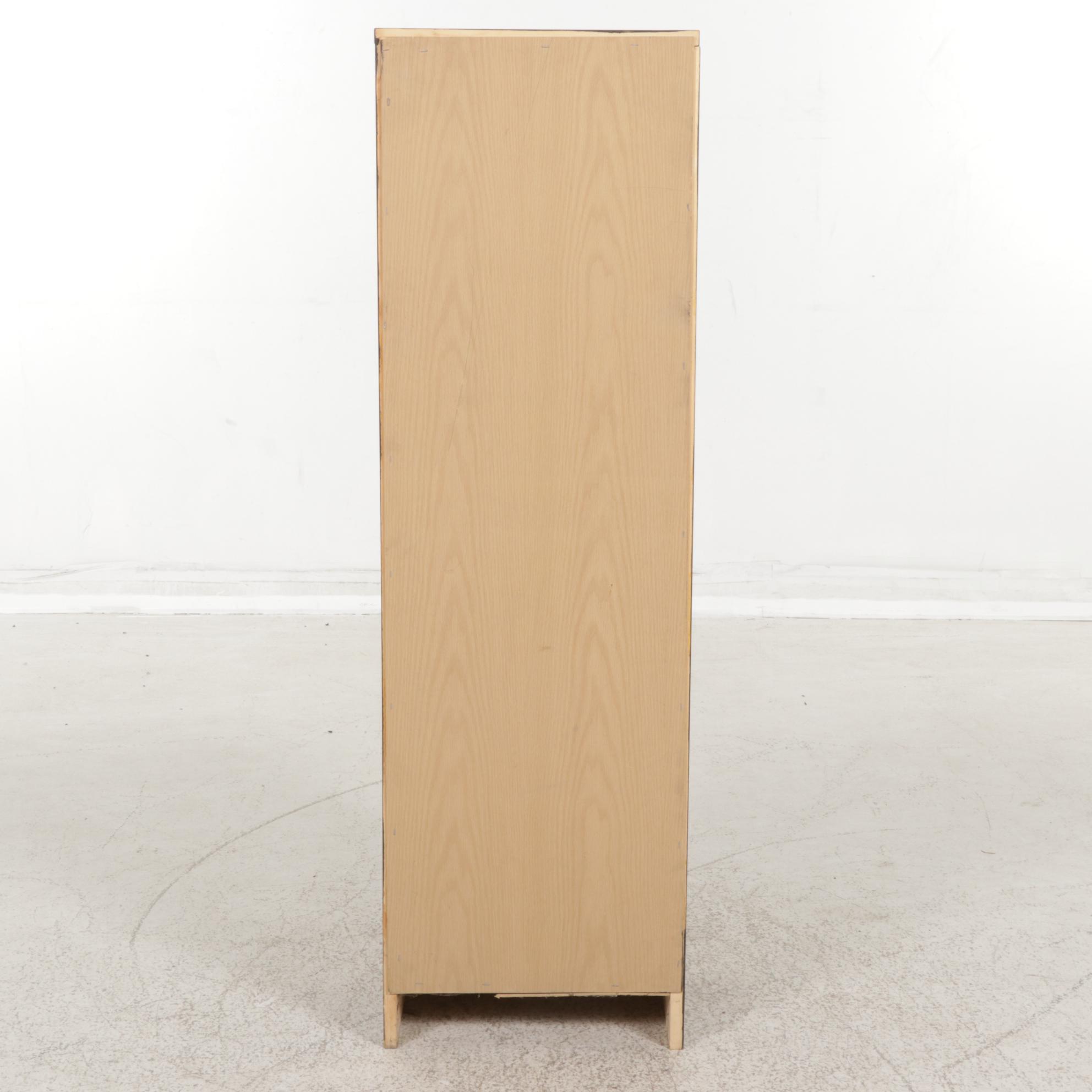 Campaign Style Wood Chest of Drawers, Late 20th to 21st Century