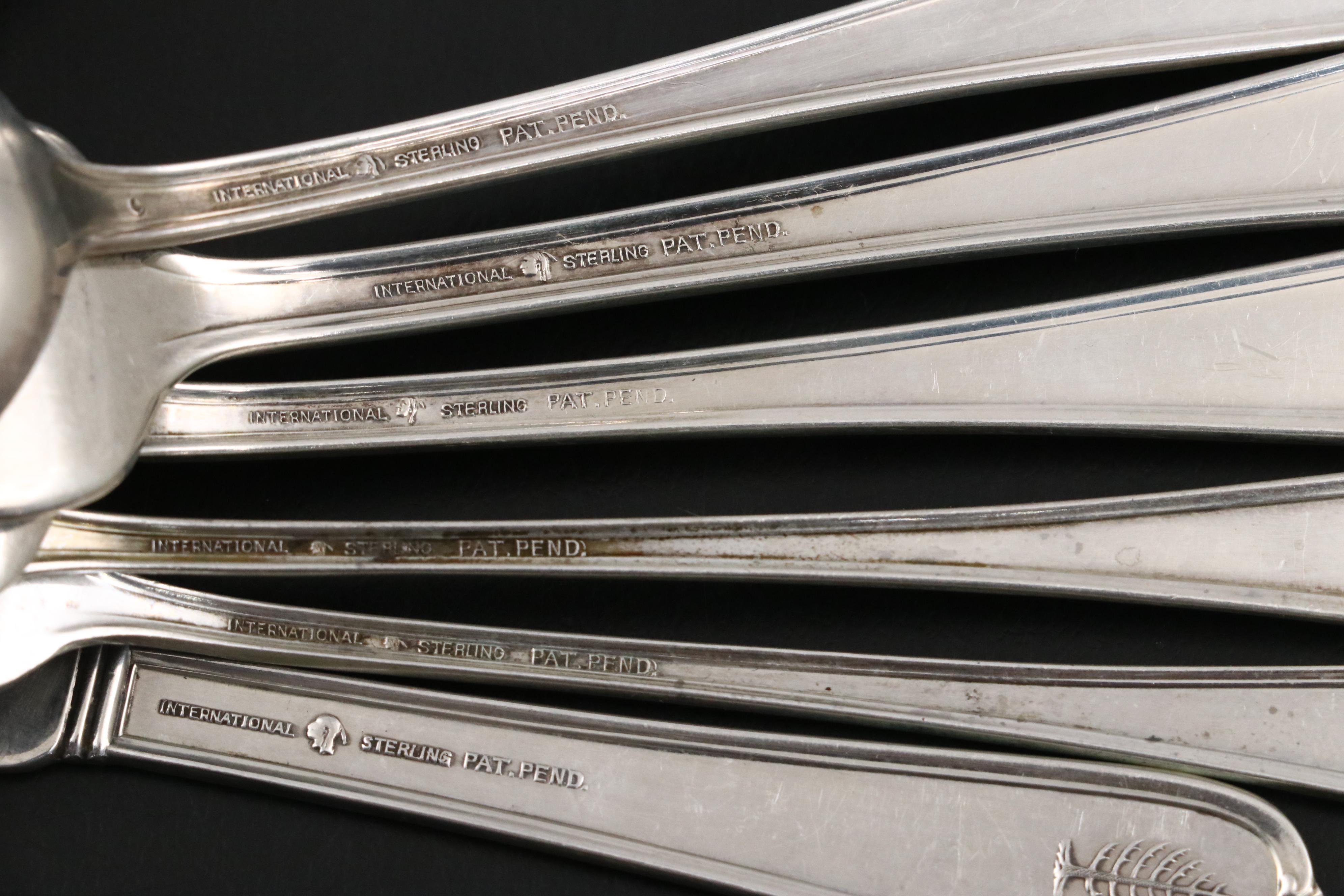 International Silver "Pine Tree" Sterling Flatware