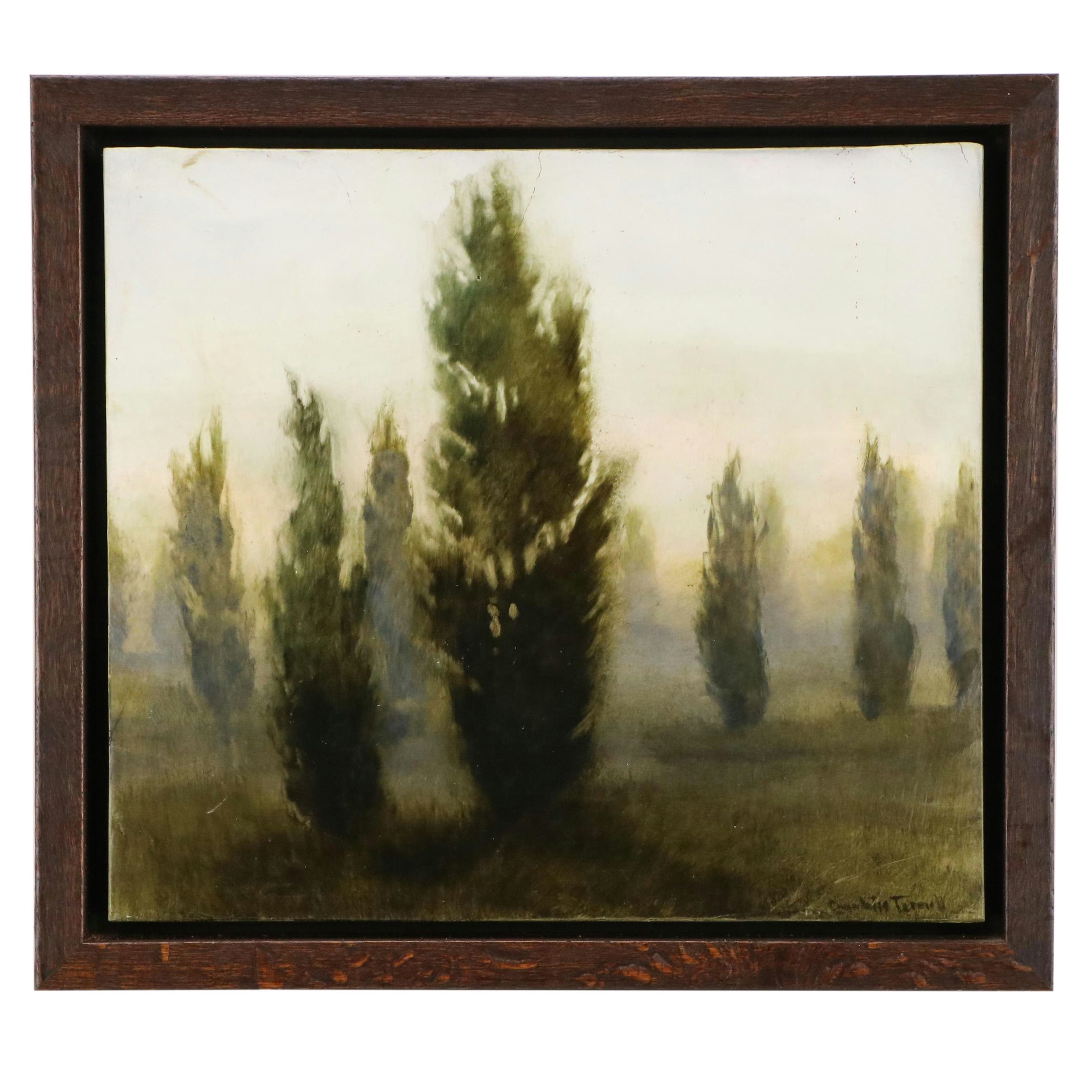 Charlotte Tinnell Landscape Oil Painting of Trees "Resolute," 2015