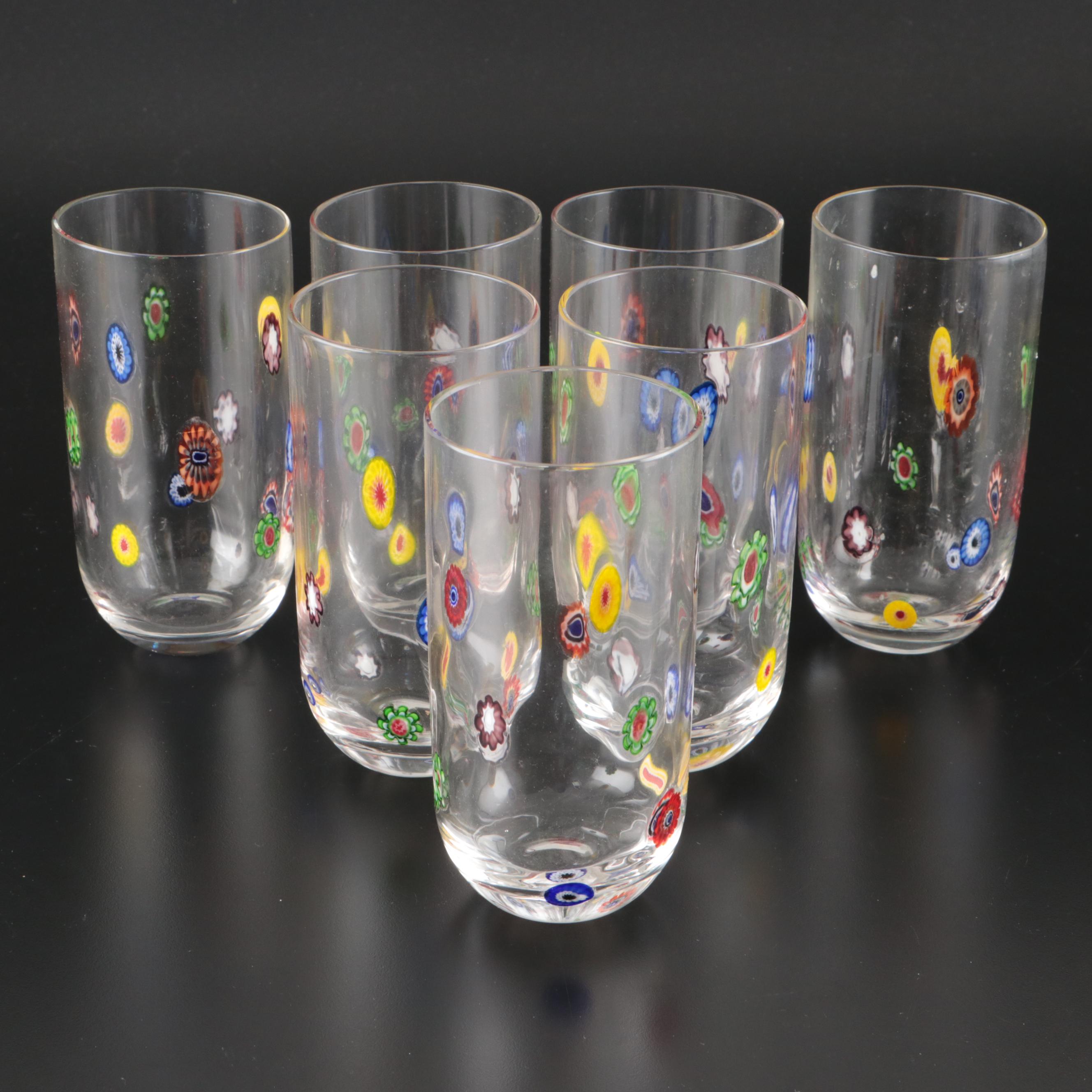Leonardo Millefiori Glass Tumblers and Flutes