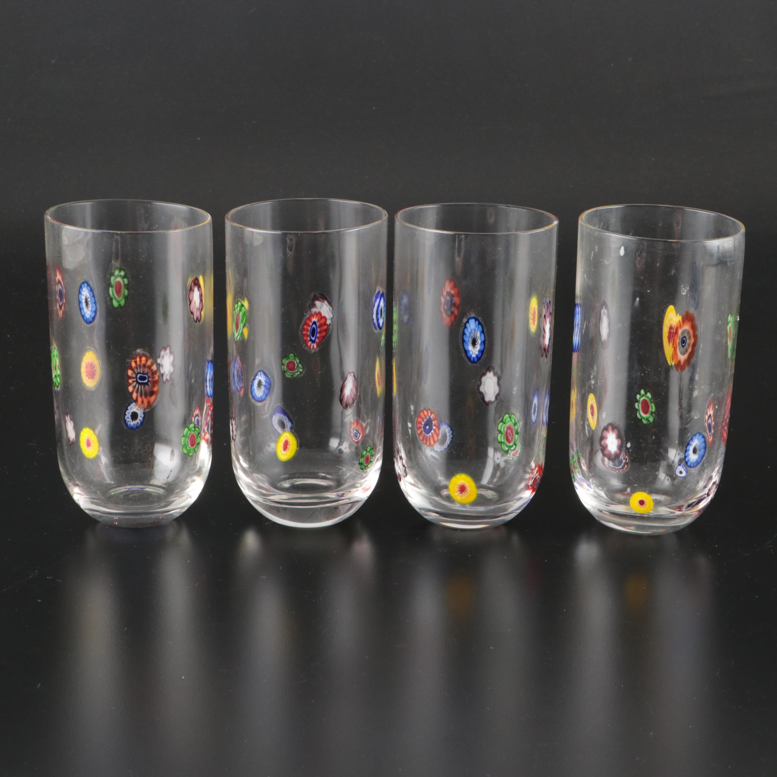 Leonardo Millefiori Glass Tumblers and Flutes