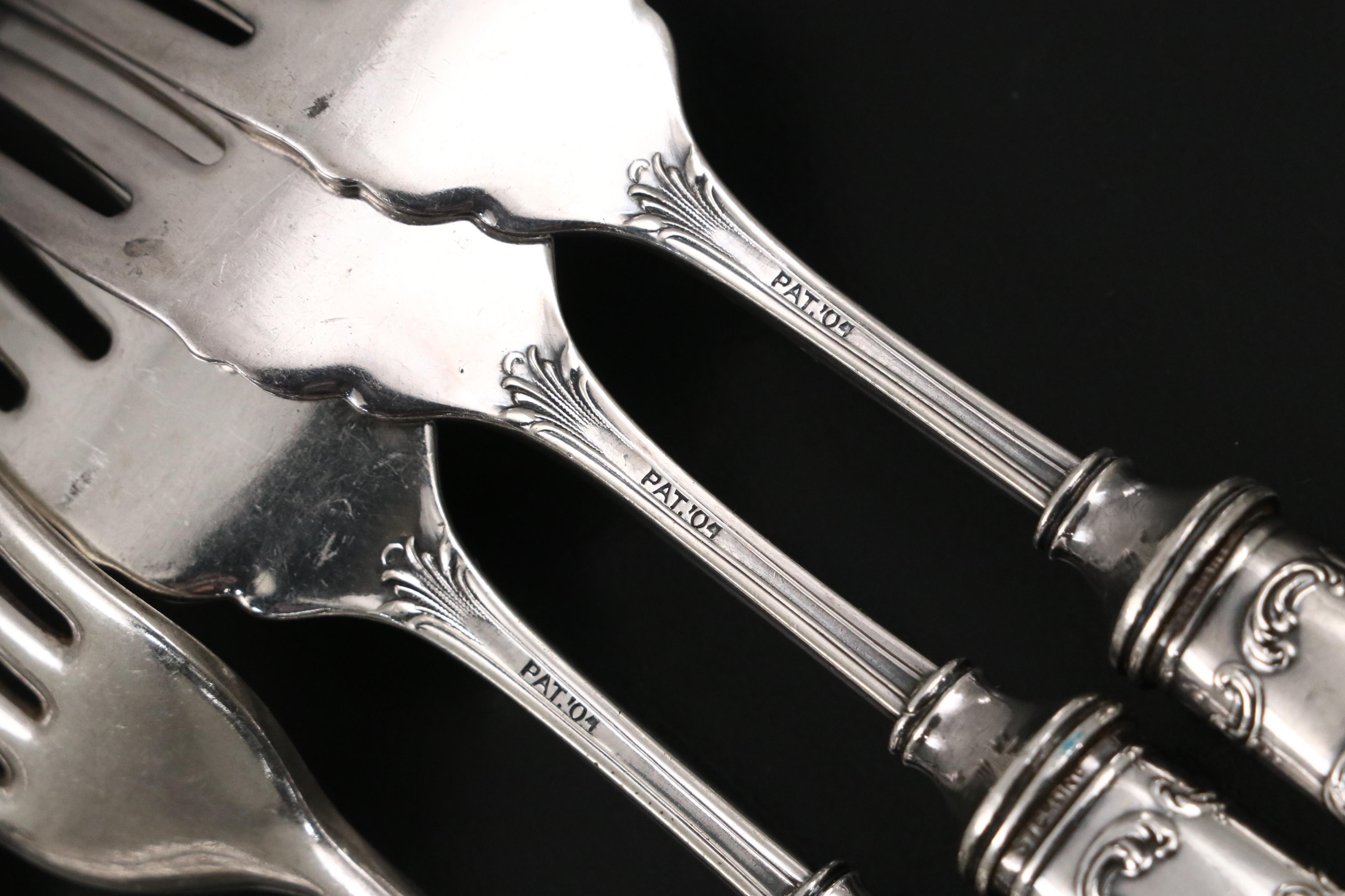 Victorian Style Mother-of-Pearl Handled Flatware, Late 19th/Early 20th Century