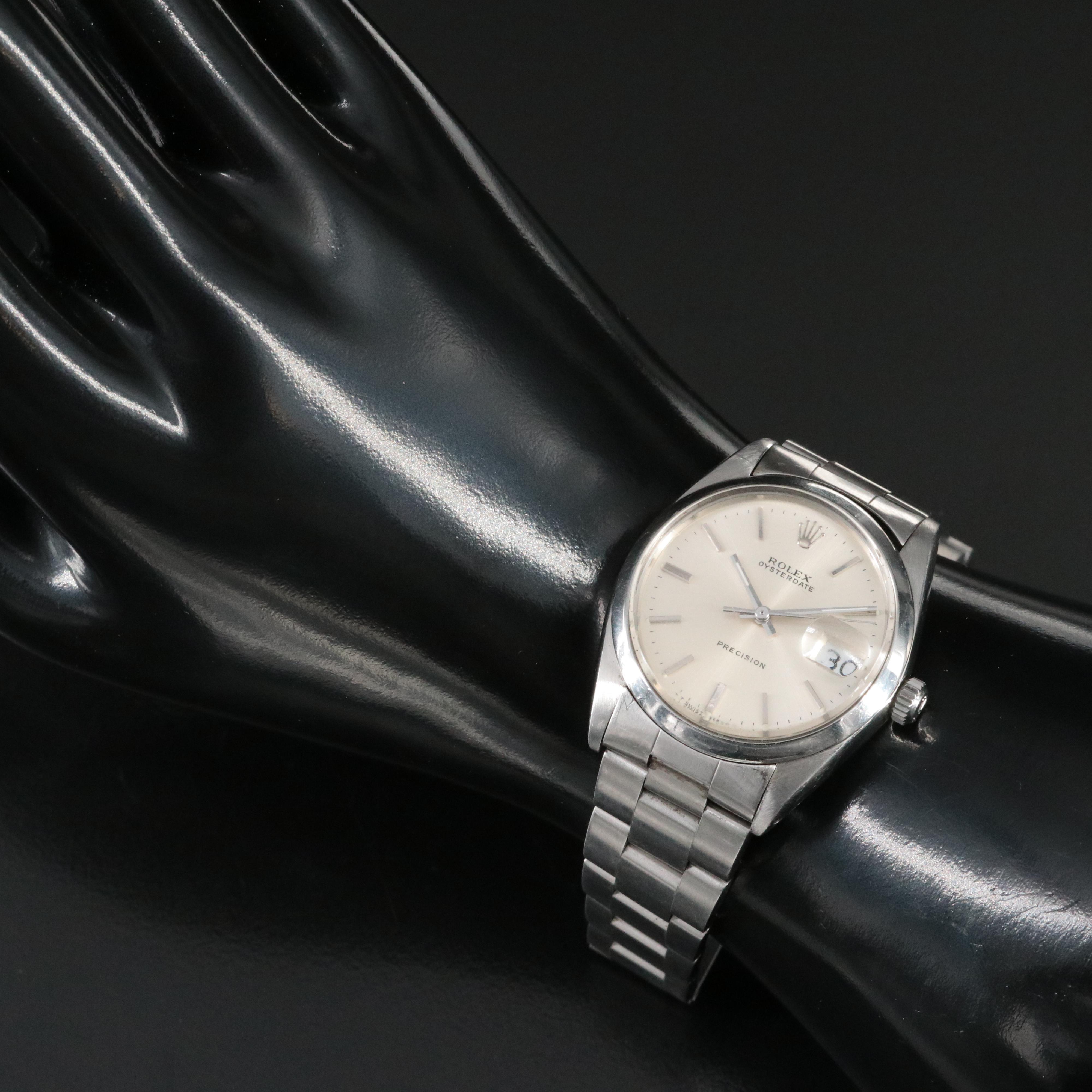 1965 Rolex Oysterdate Precision Stainless Steel Watch