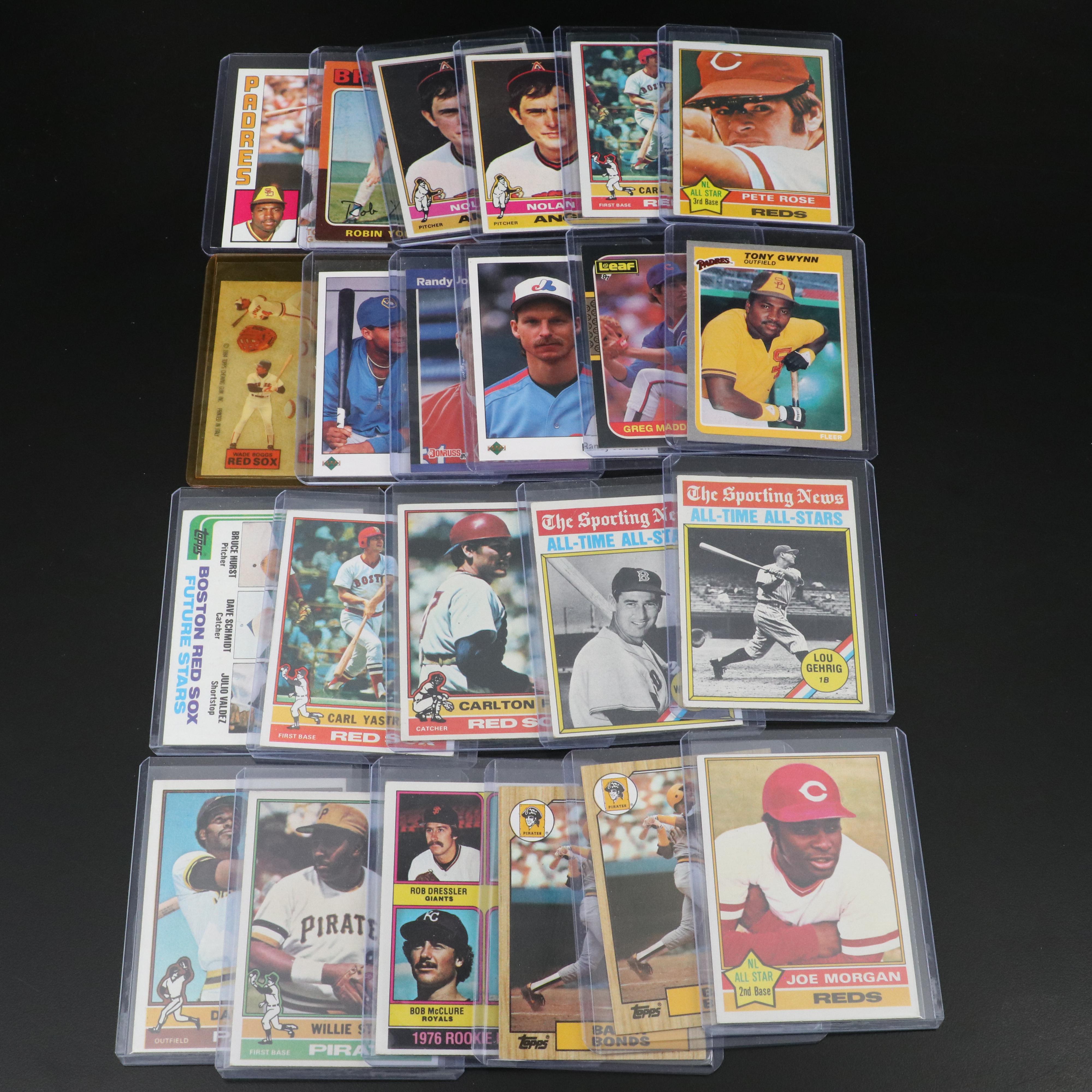 Topps with Other Baseball Cards Featuring Robin Yount Rookie, 1970s-1980s