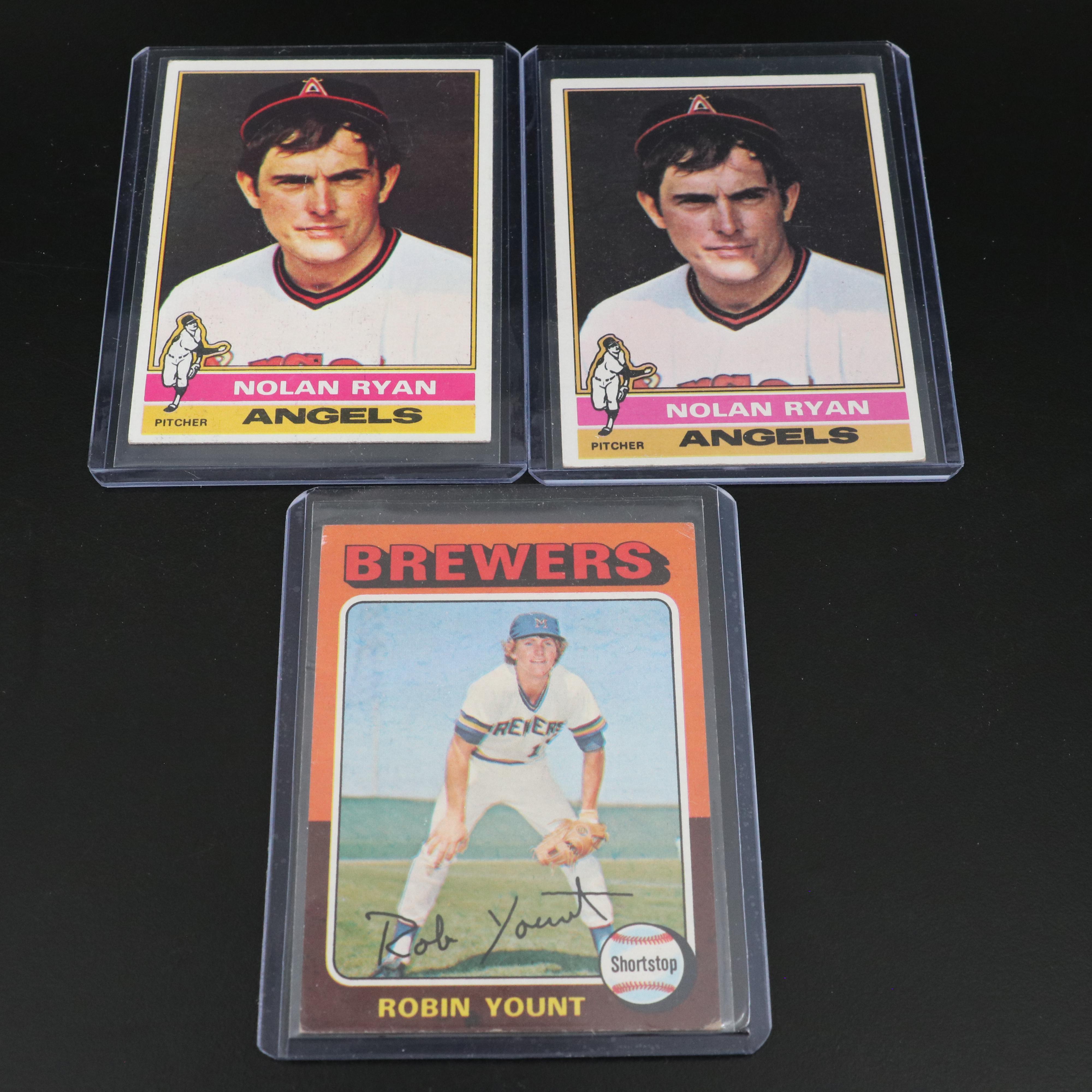 Topps with Other Baseball Cards Featuring Robin Yount Rookie, 1970s-1980s