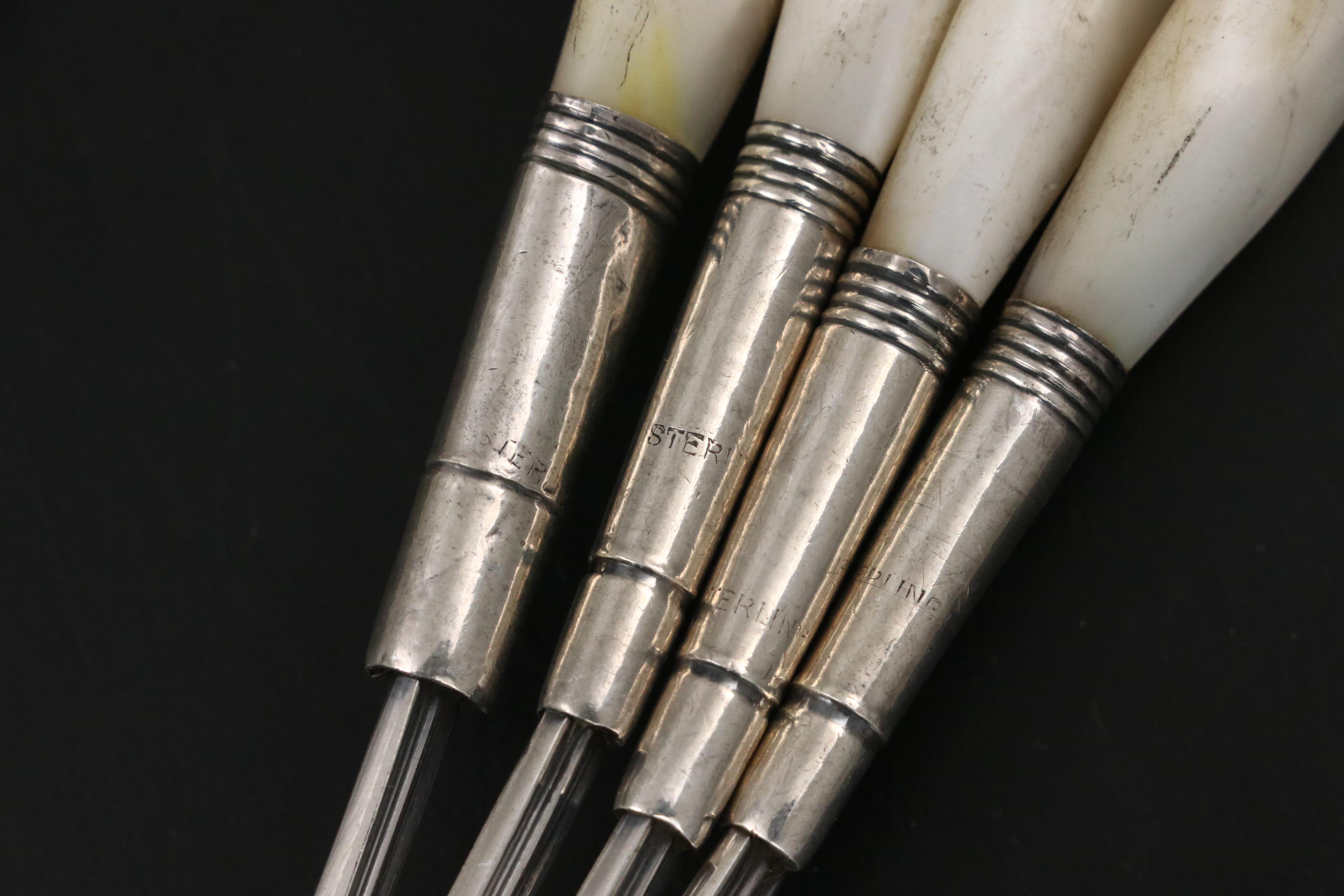 Victorian and Other Mother-of-Pearl Handled Forks, Late 19th/Early 20th Century