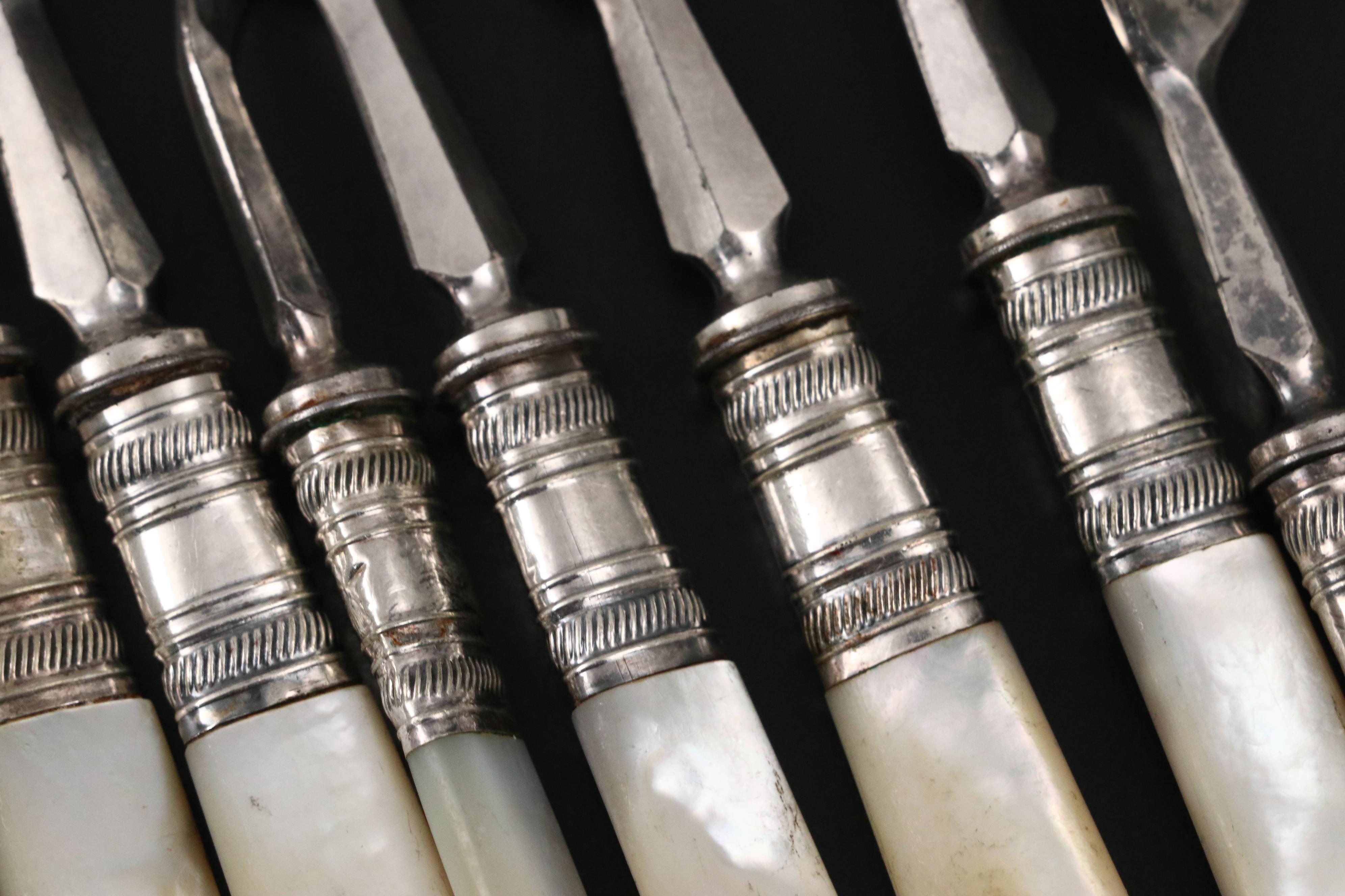 Victorian and Other Mother-of-Pearl Handled Forks, Late 19th/Early 20th Century