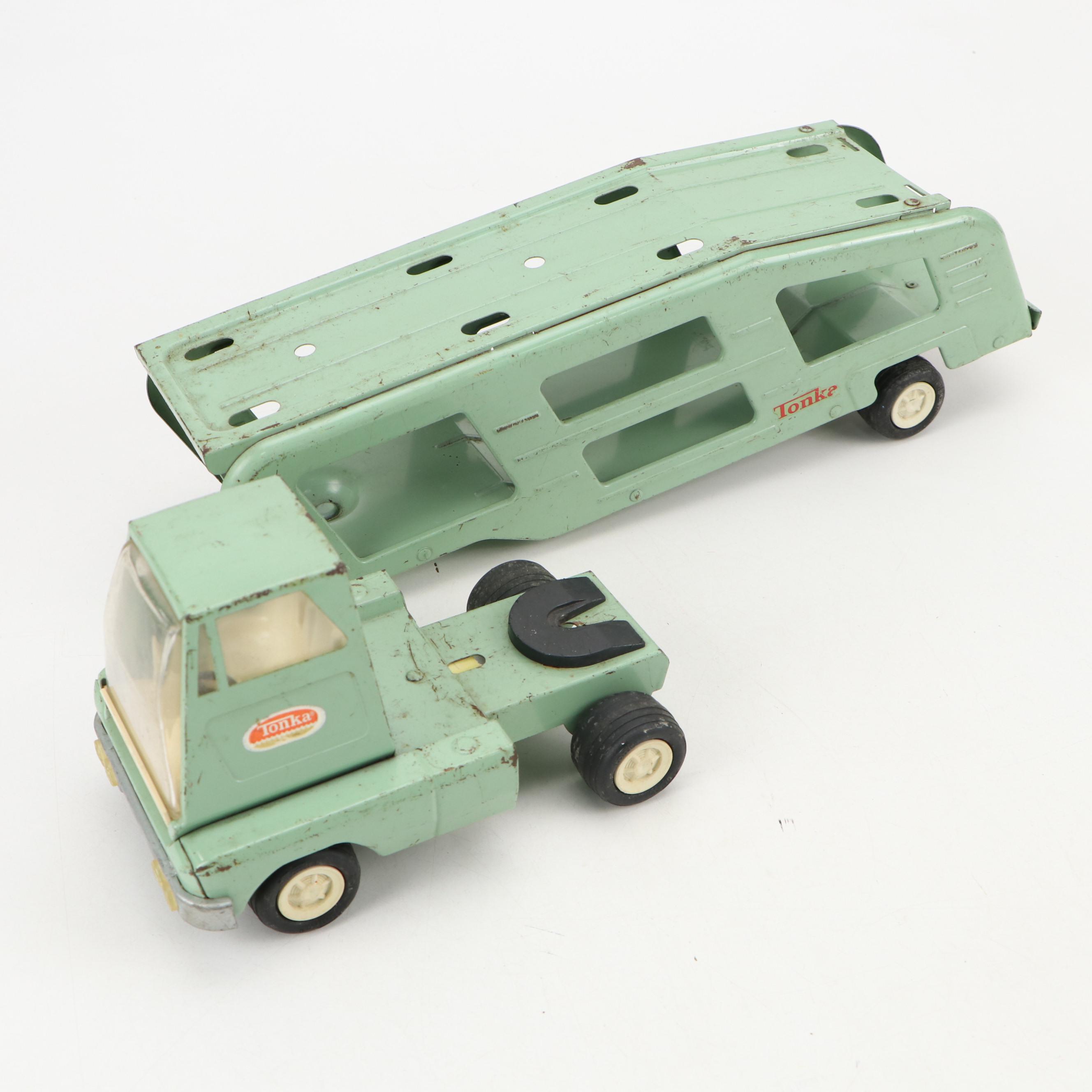 Tonka Tin Litho Trucks, Jeep, Fire Chief's Jeep and More