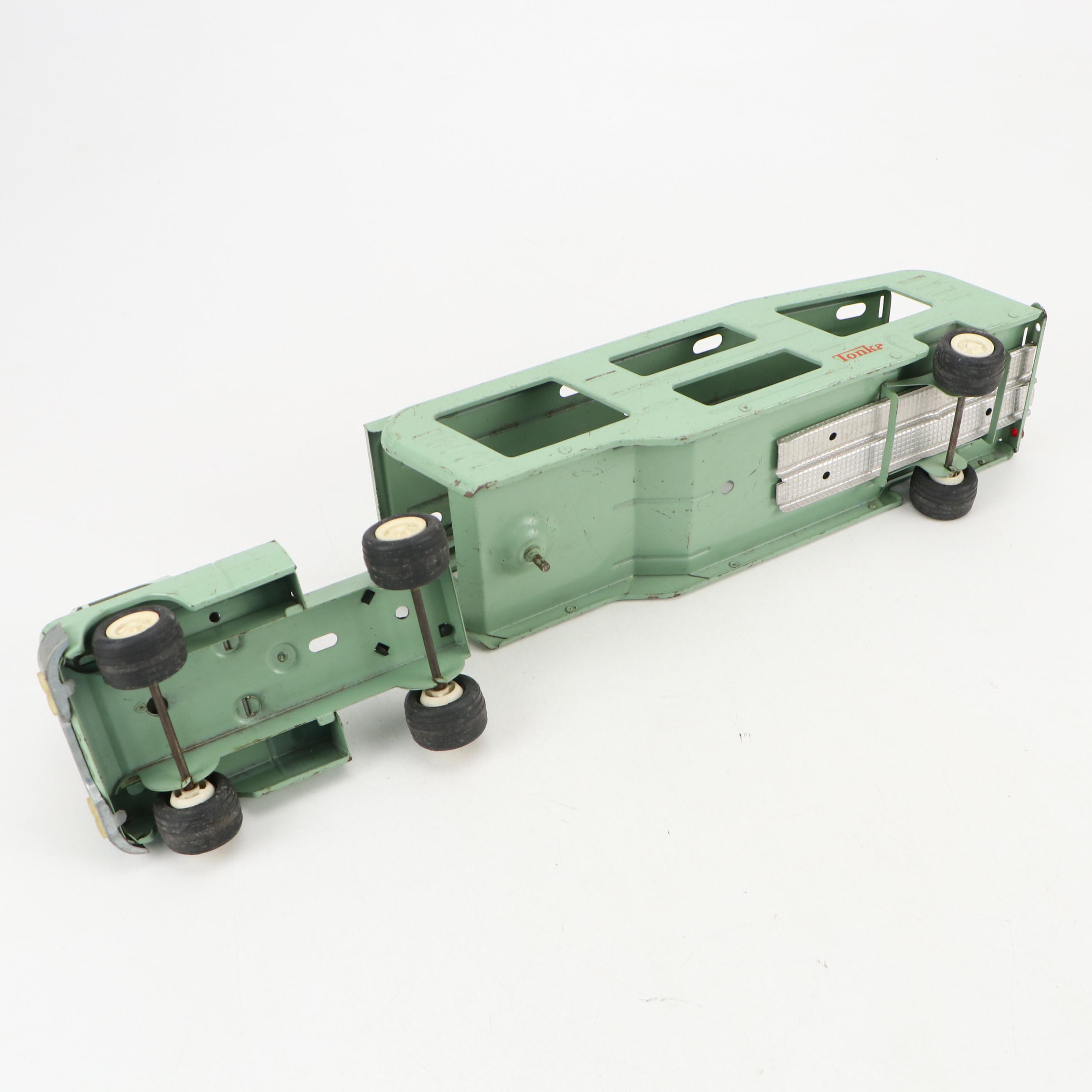 Tonka Tin Litho Trucks, Jeep, Fire Chief's Jeep and More