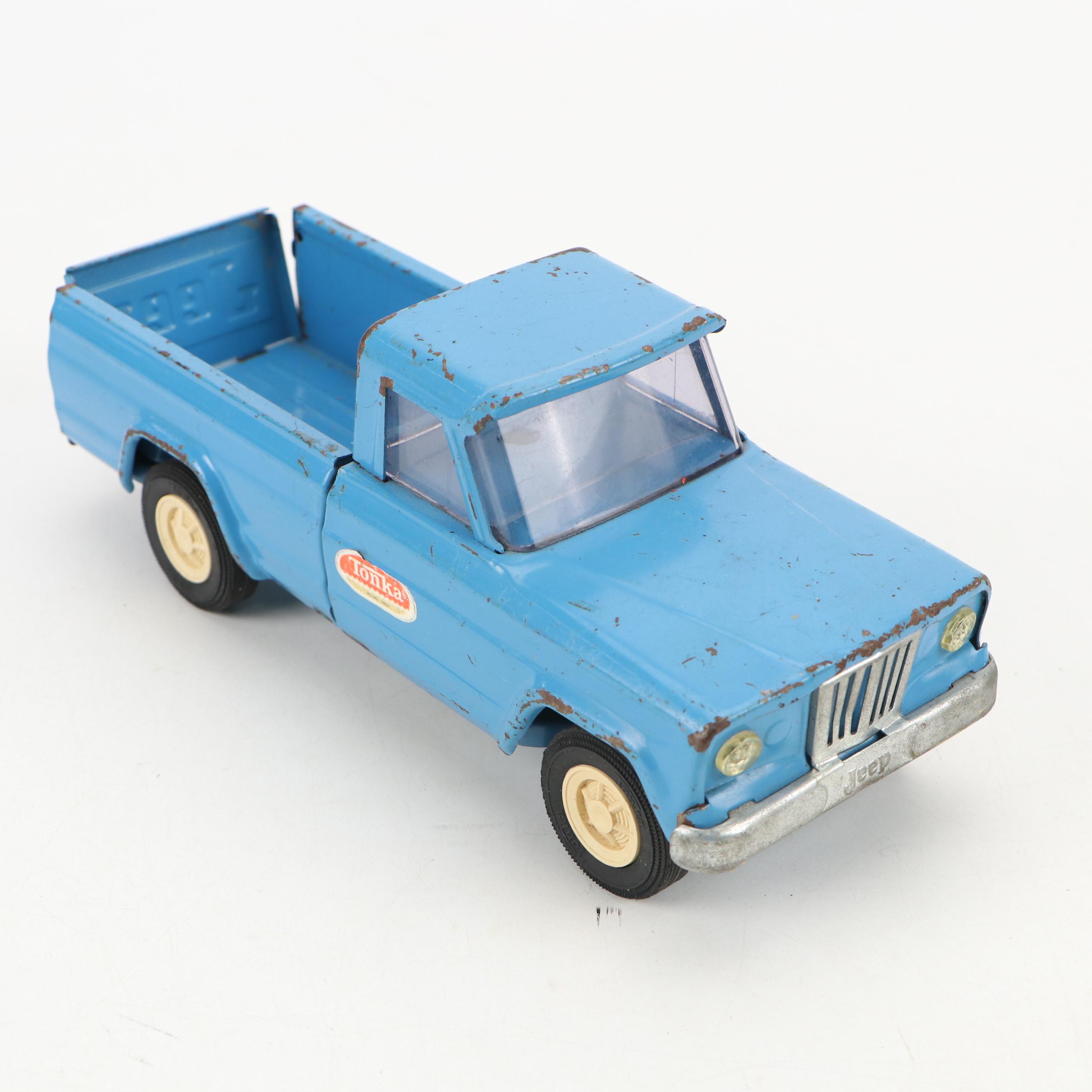 Tonka Tin Litho Trucks, Jeep, Fire Chief's Jeep and More