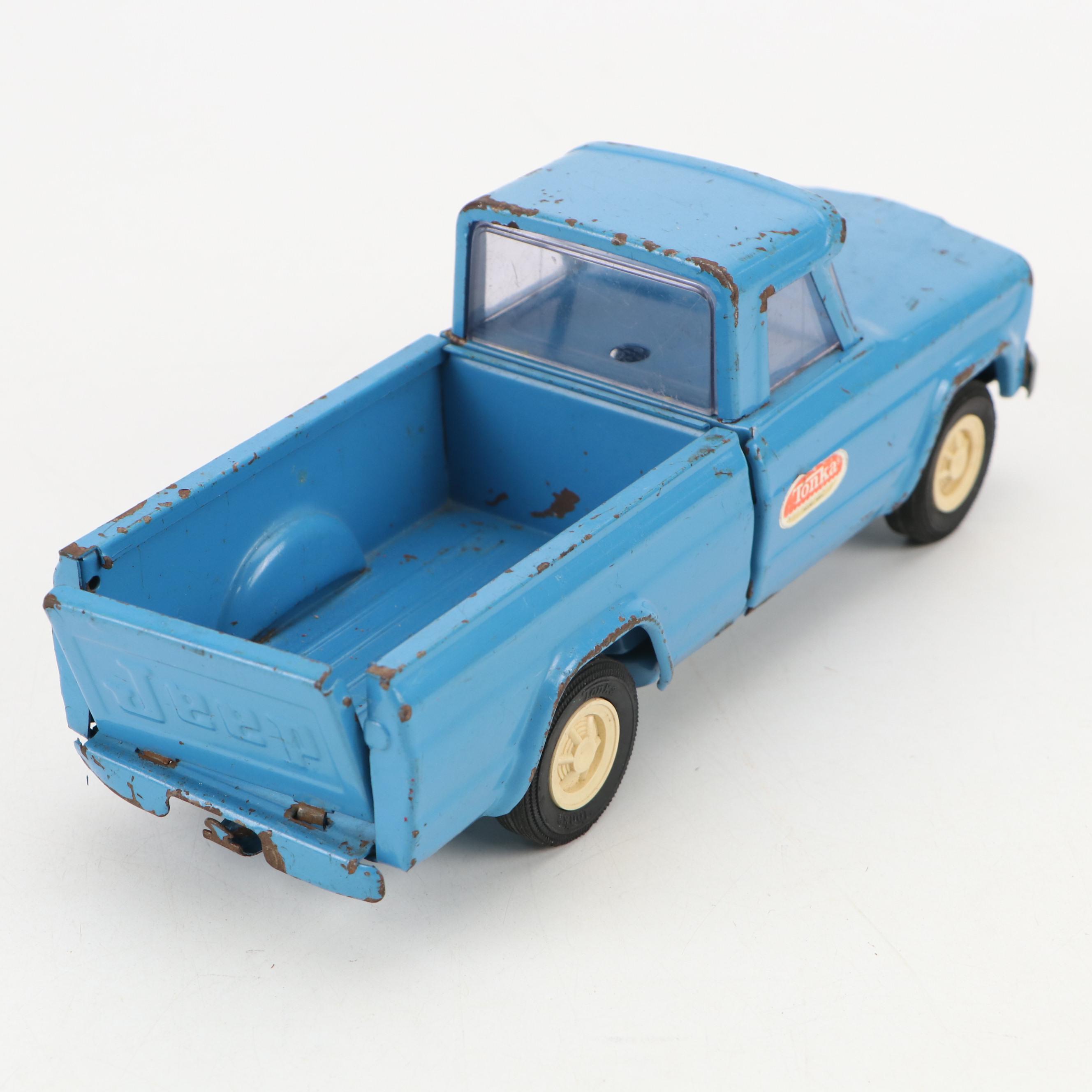 Tonka Tin Litho Trucks, Jeep, Fire Chief's Jeep and More