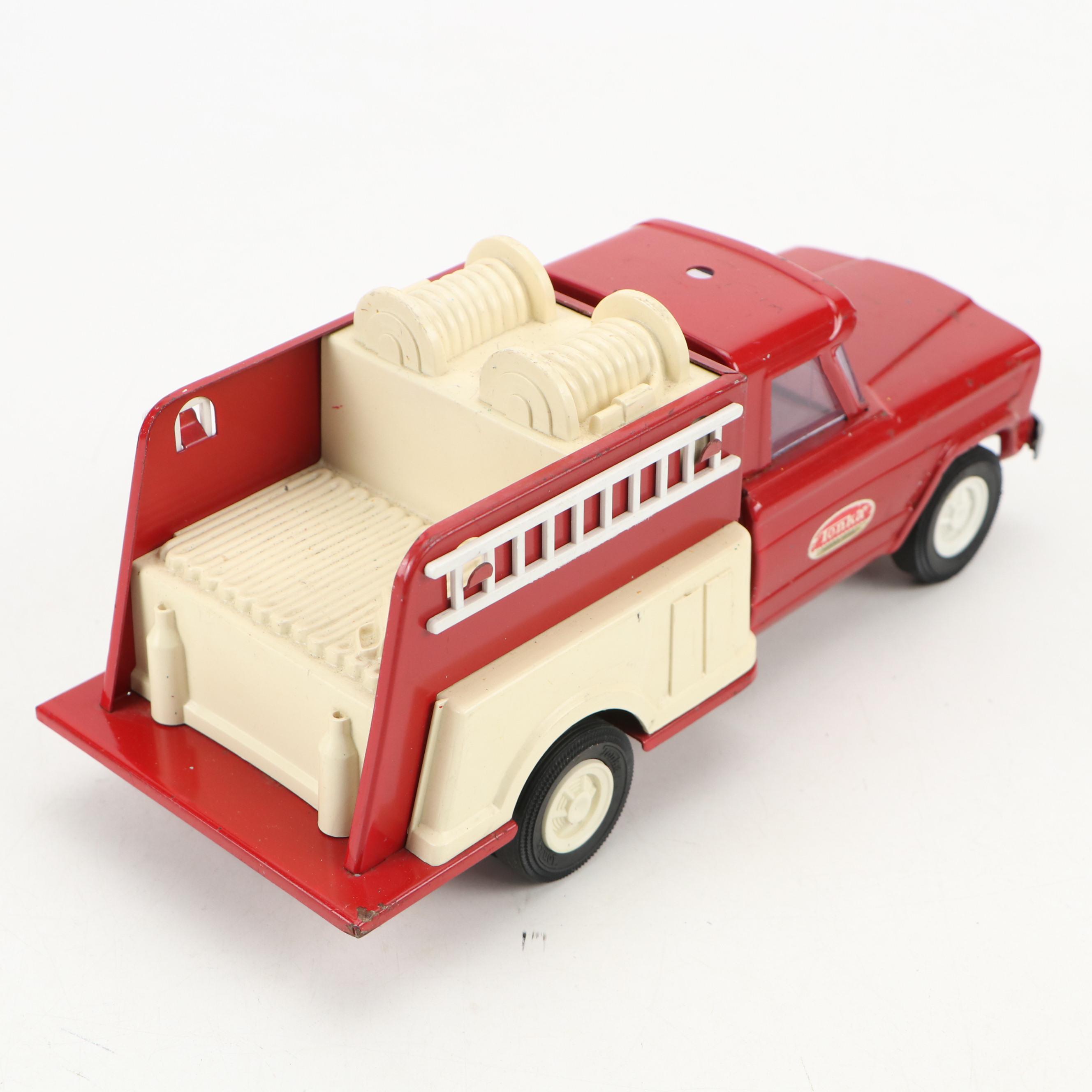 Tonka Tin Litho Trucks, Jeep, Fire Chief's Jeep and More