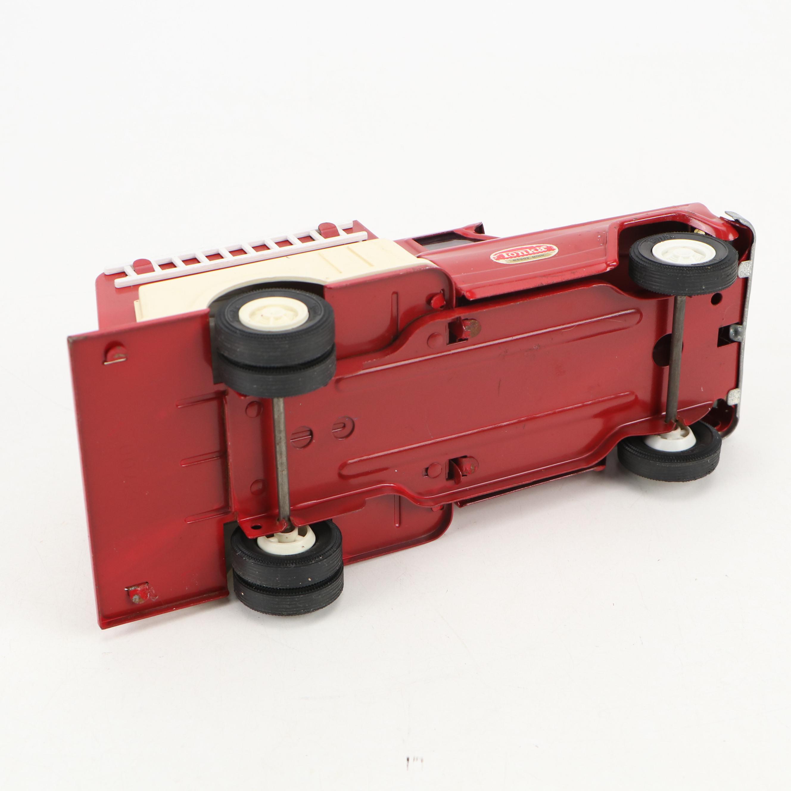 Tonka Tin Litho Trucks, Jeep, Fire Chief's Jeep and More