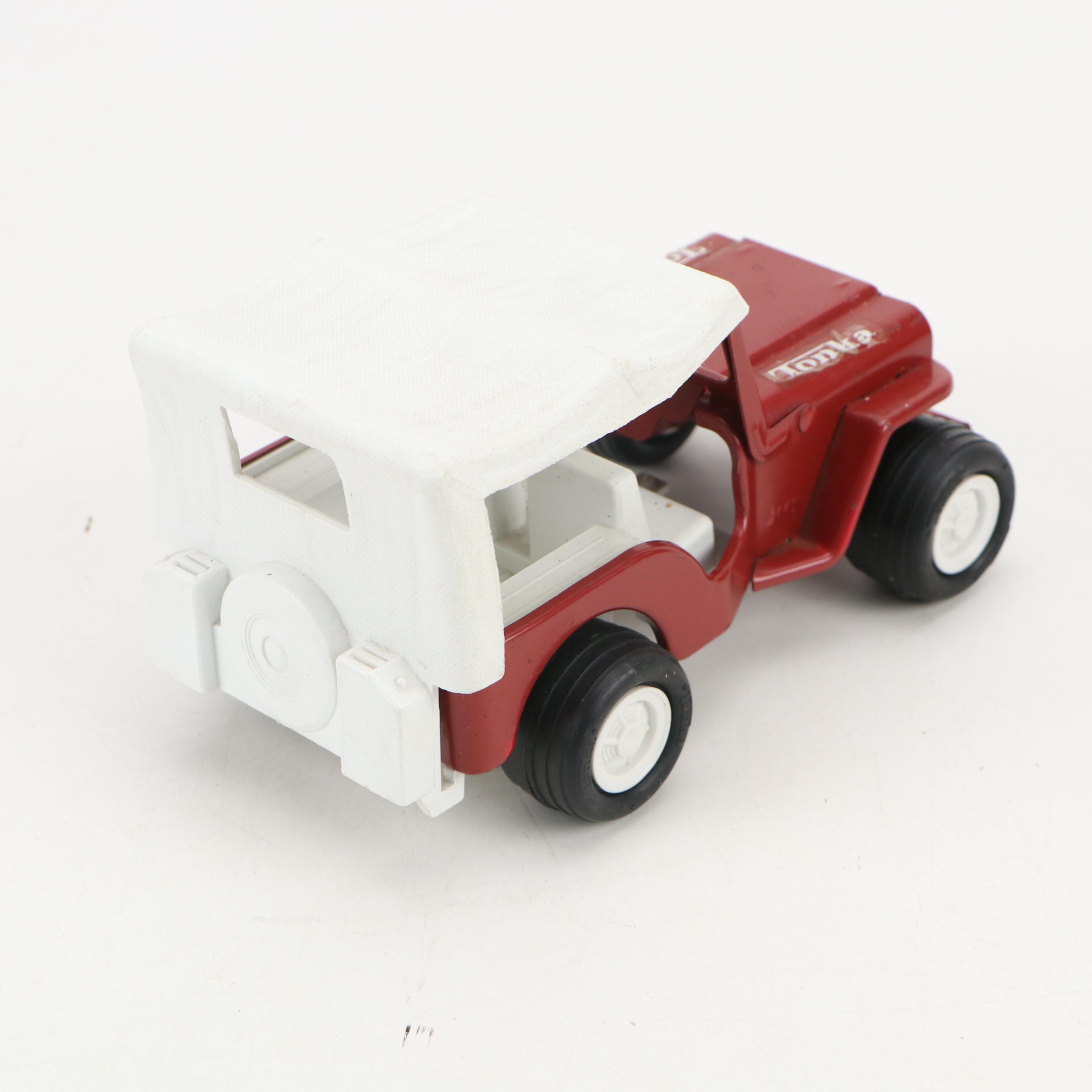 Tonka Tin Litho Trucks, Jeep, Fire Chief's Jeep and More