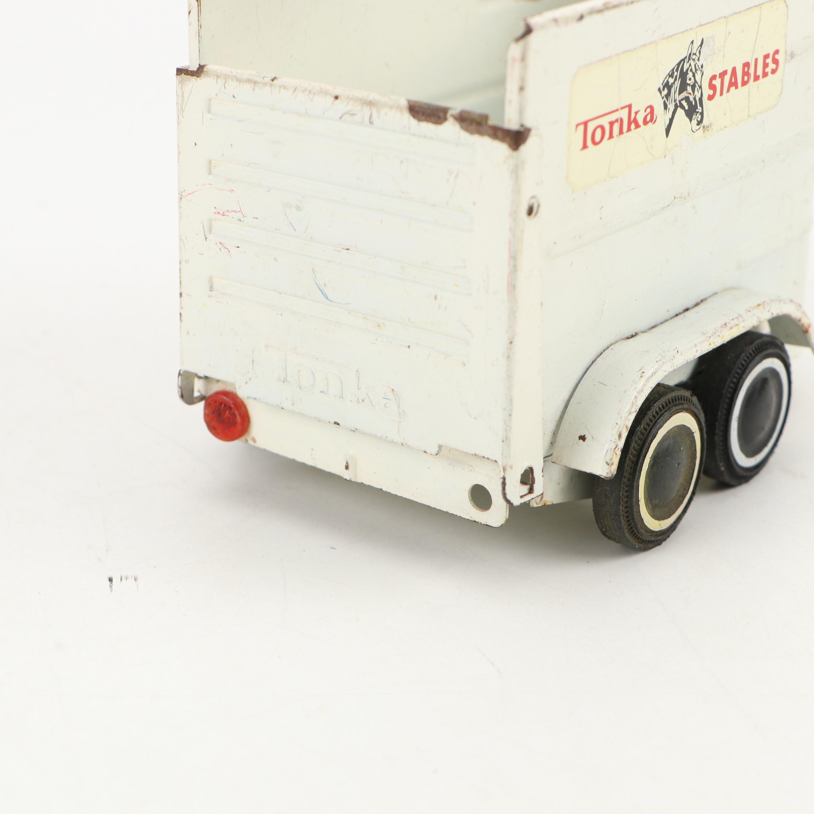 Tonka Tin Litho Trucks, Jeep, Fire Chief's Jeep and More