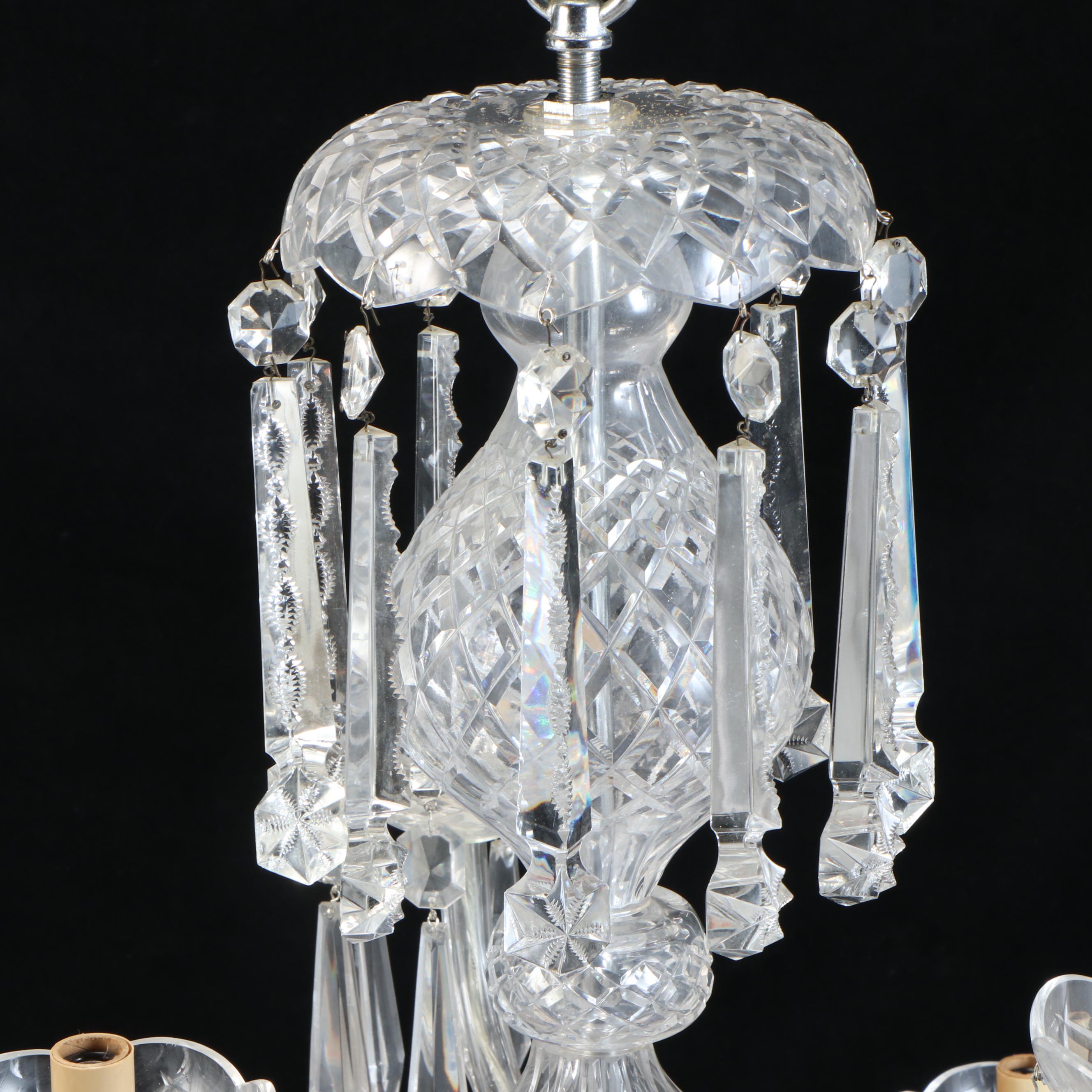 Waterford Crystal Double Tier Eight-Arm Chandelier