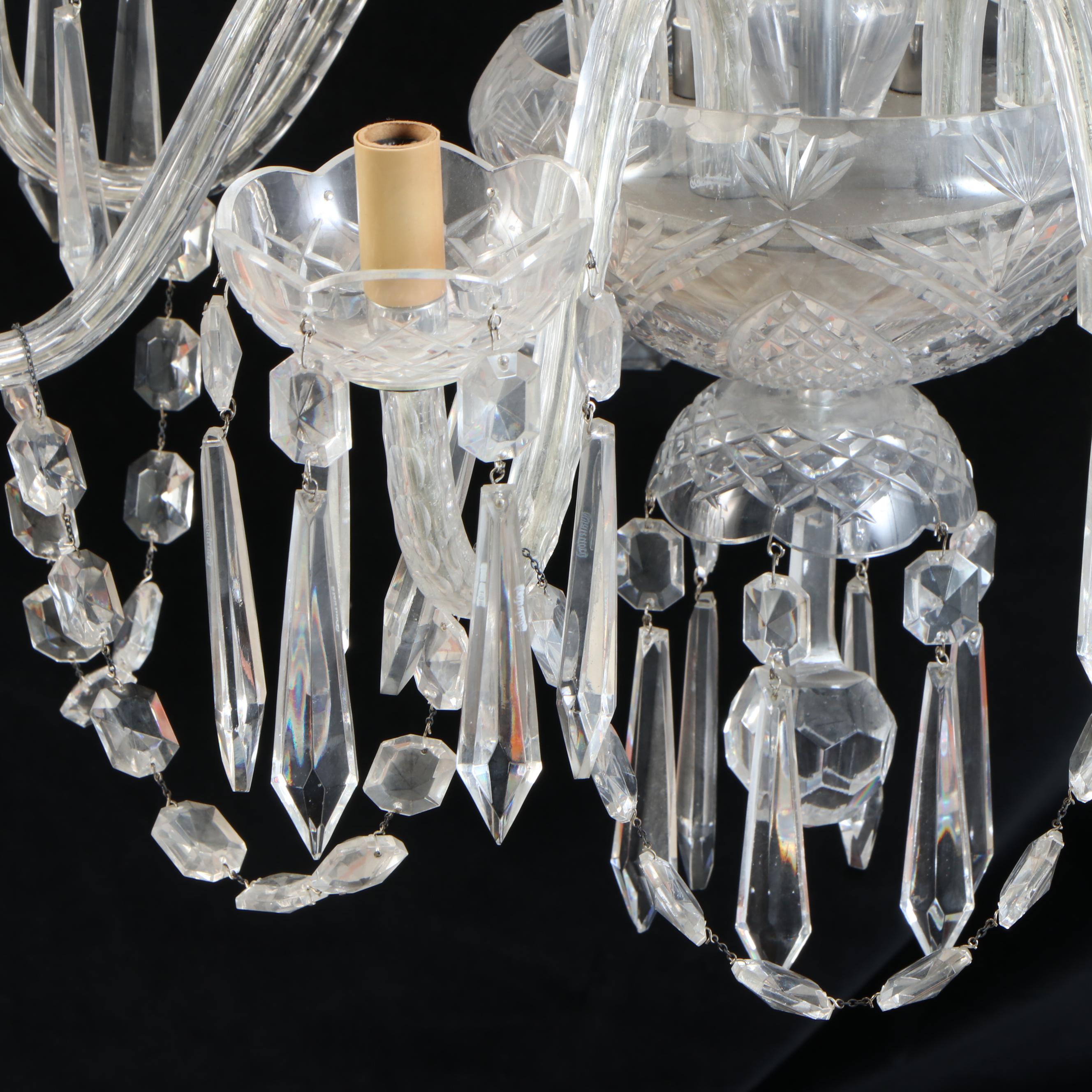 Waterford Crystal Double Tier Eight-Arm Chandelier