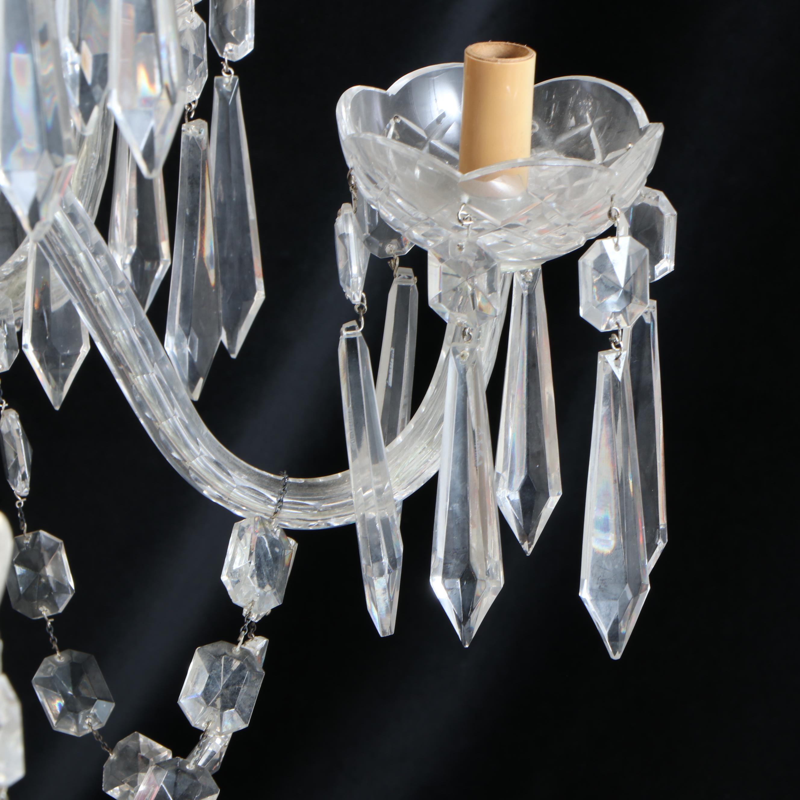Waterford Crystal Double Tier Eight-Arm Chandelier