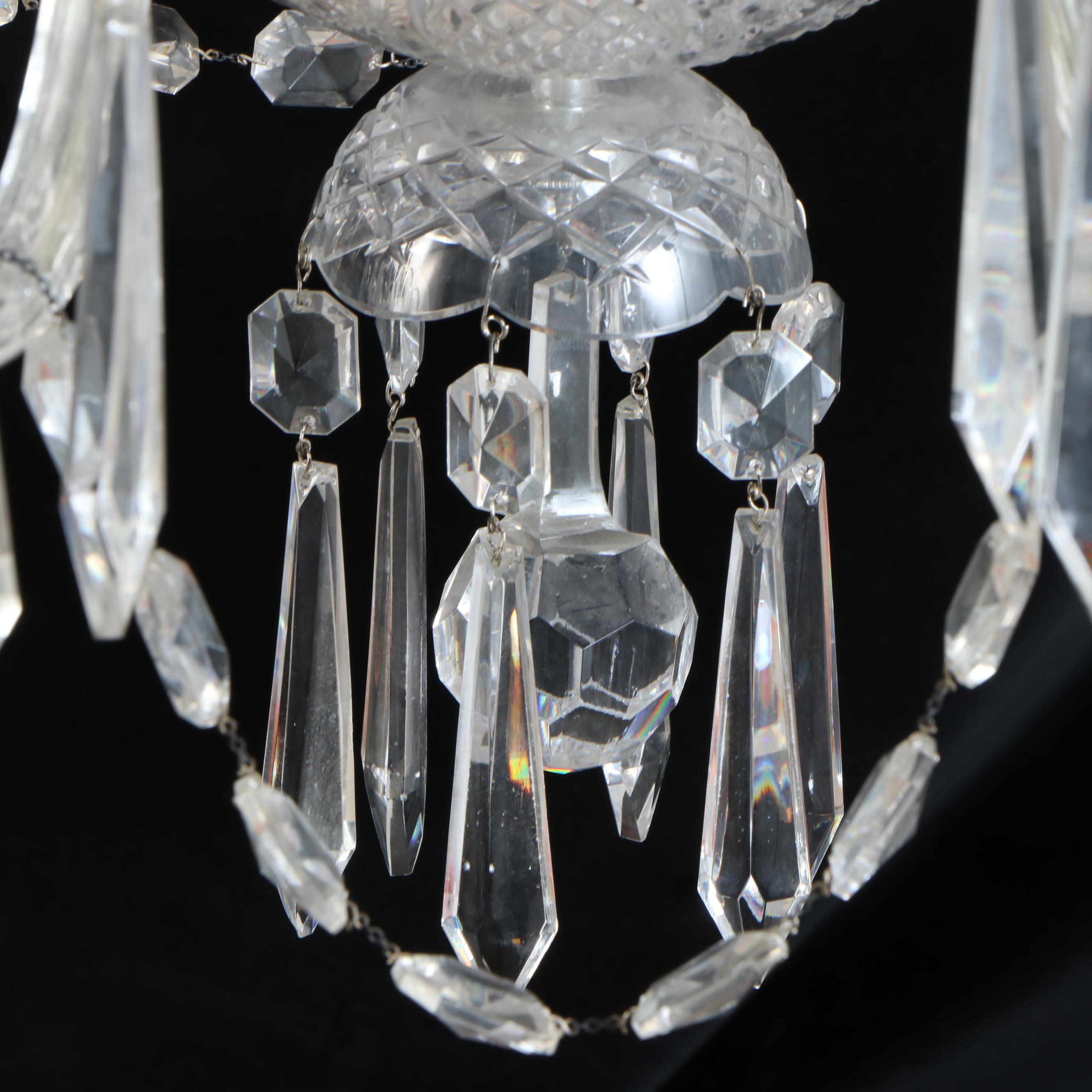 Waterford Crystal Double Tier Eight-Arm Chandelier