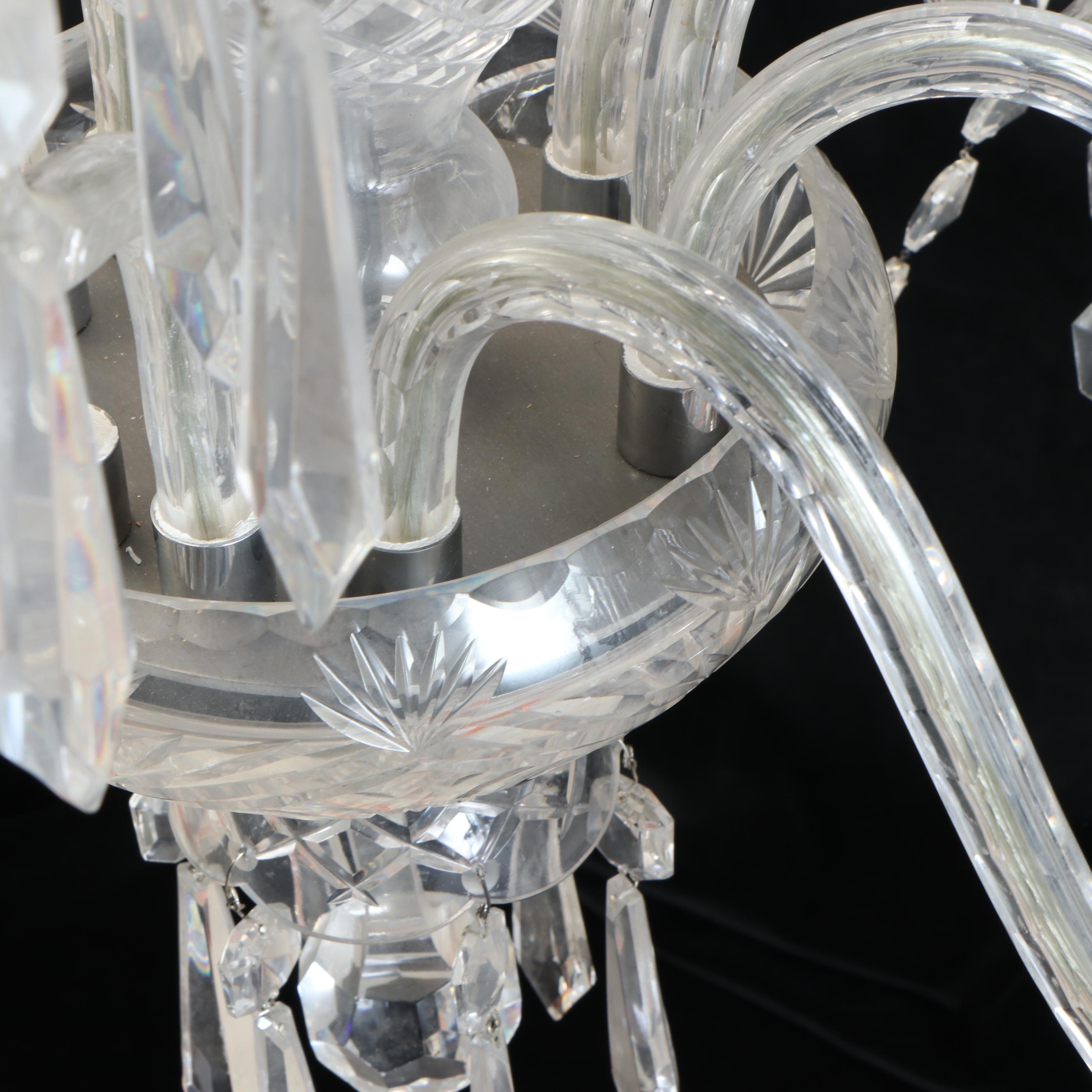 Waterford Crystal Double Tier Eight-Arm Chandelier