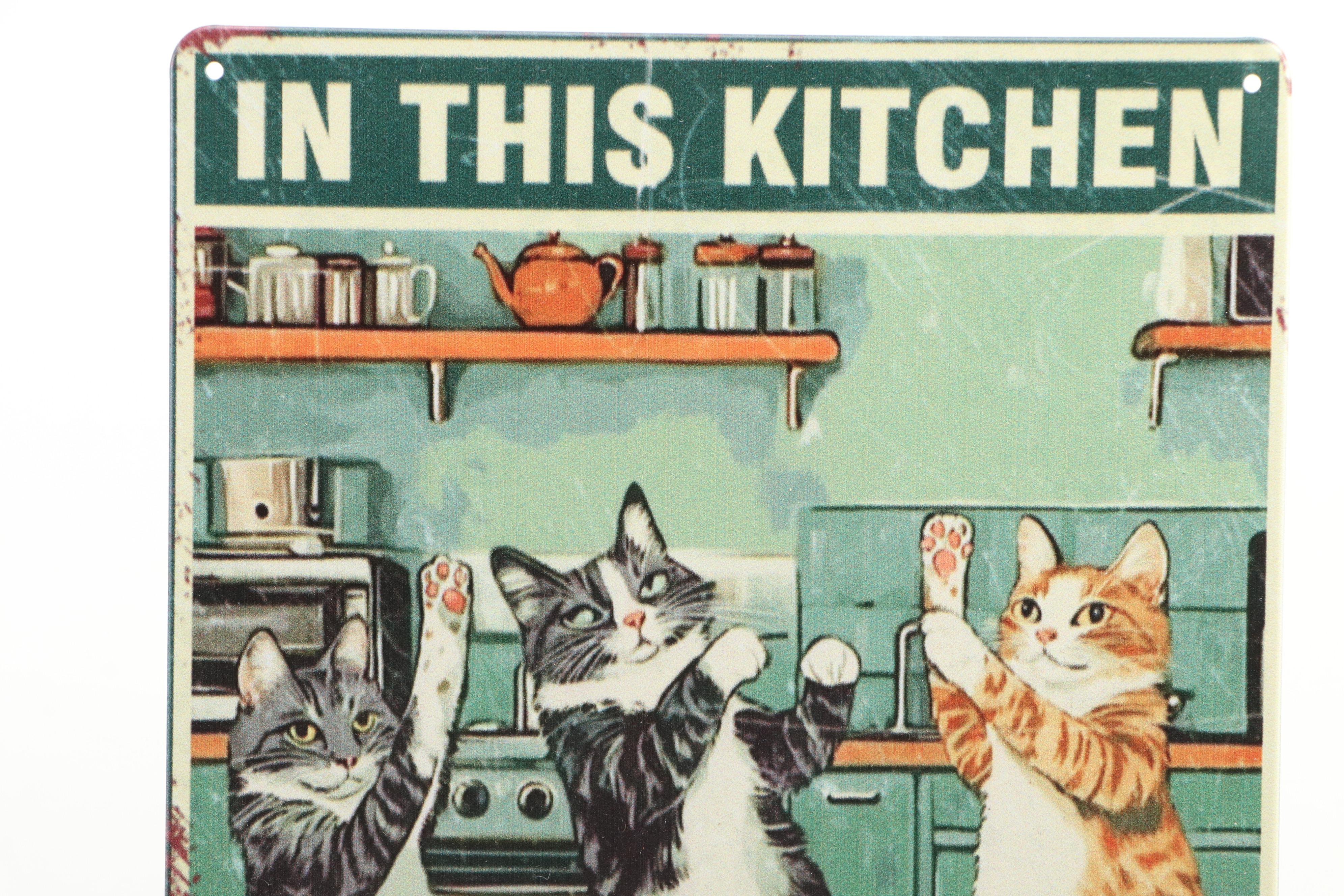 Giclée of Cheeky Cats "In This Kitchen We Dance"