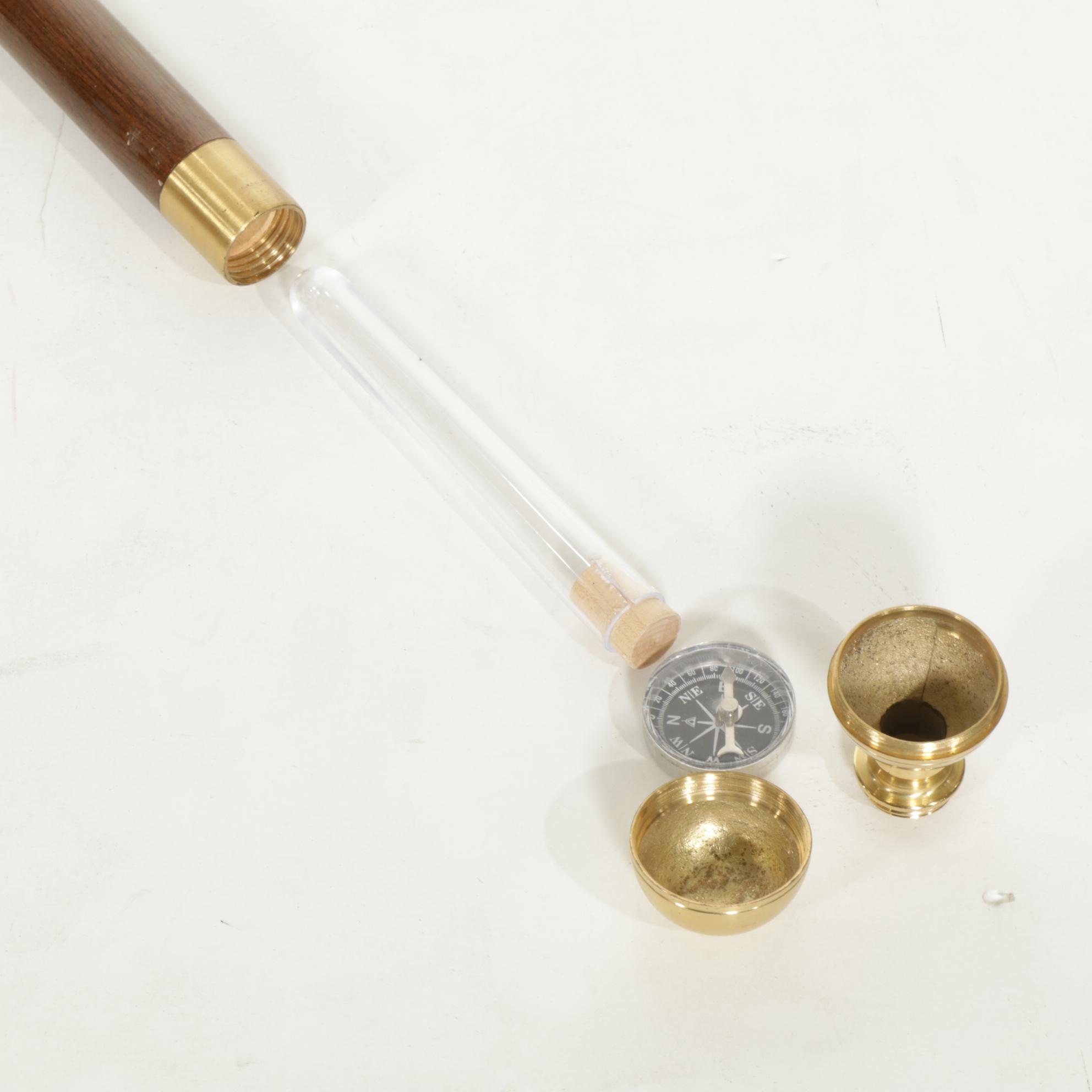 Hidden Compass and Dagger Featured in Cane Quartet of Wood & Brass